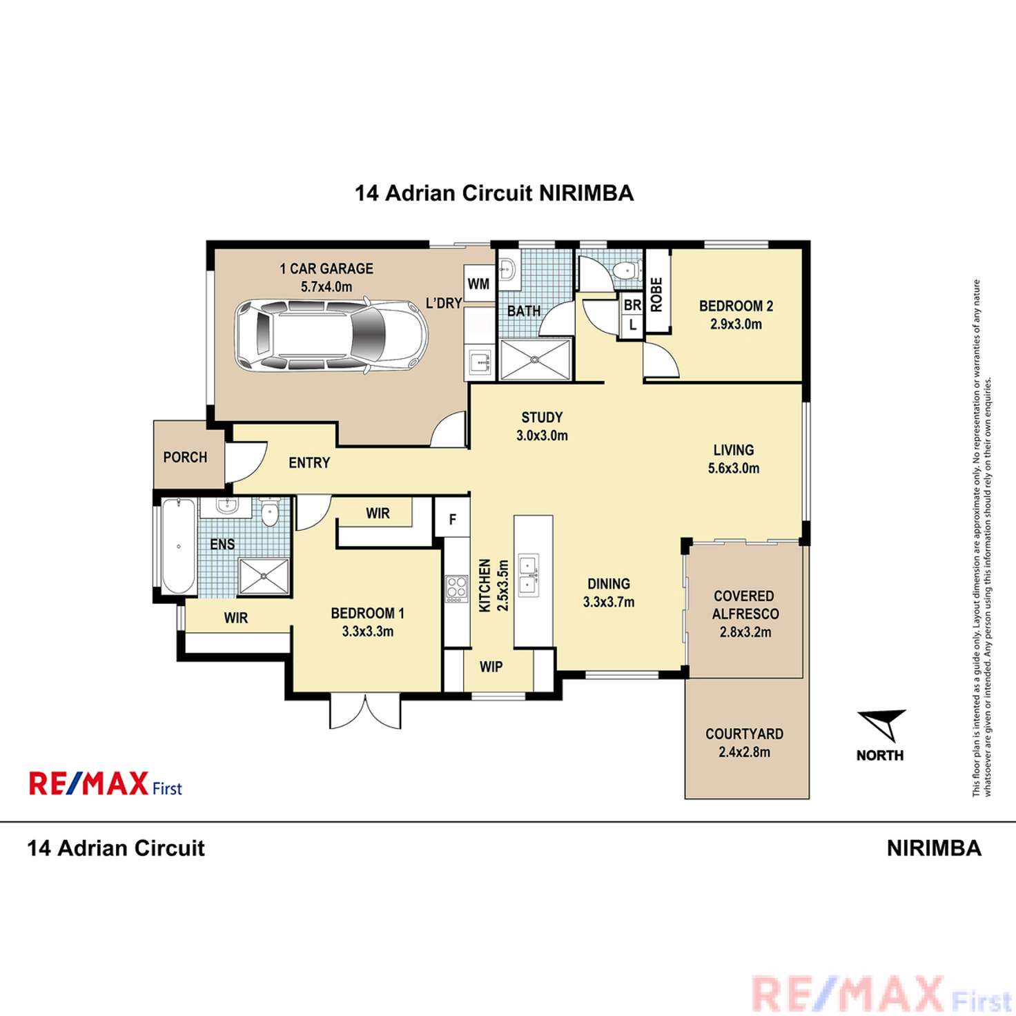 Floorplan of Homely house listing, 14 Adrian Circuit, Nirimba QLD 4551