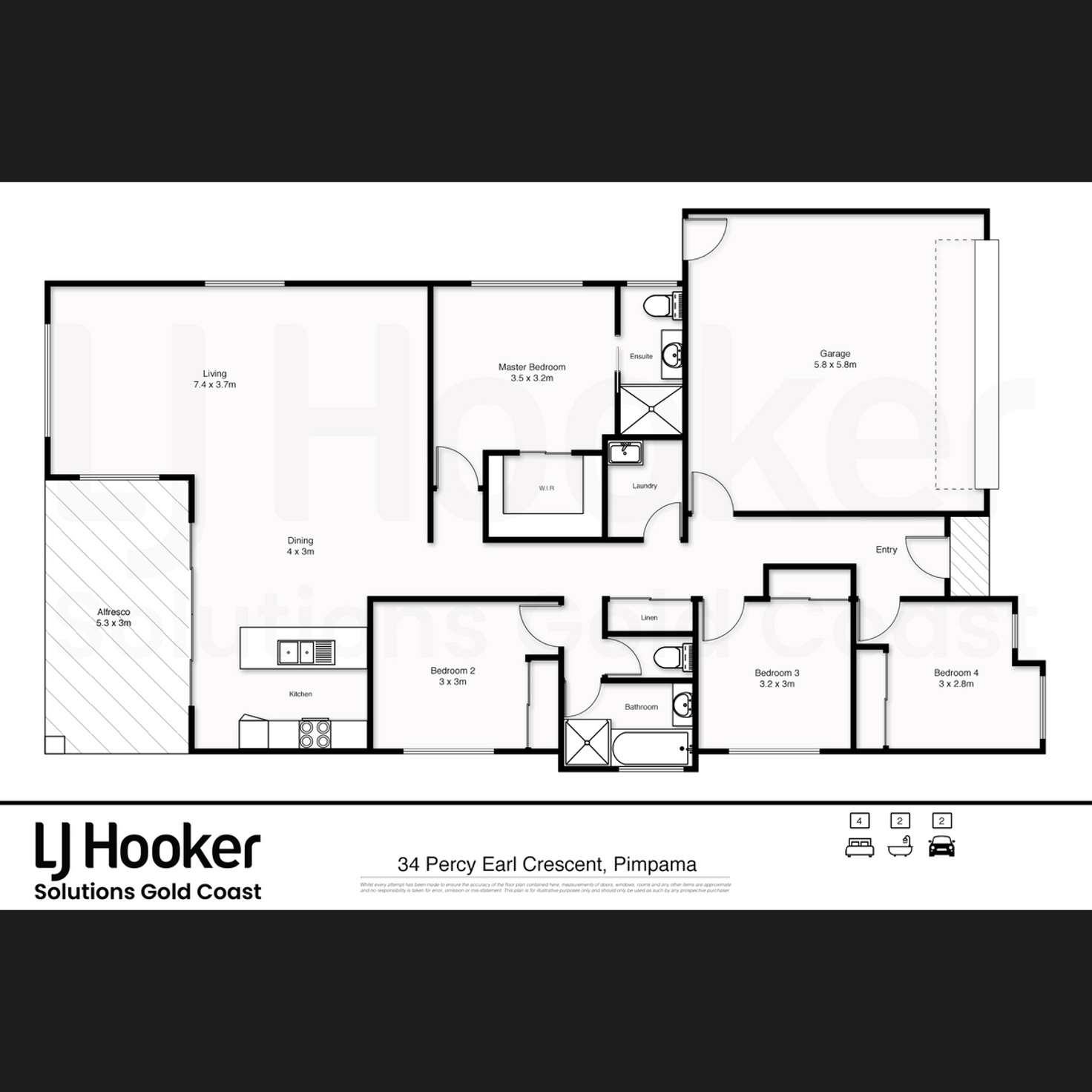 Floorplan of Homely house listing, 34 Percy Earl Crescent, Pimpama QLD 4209