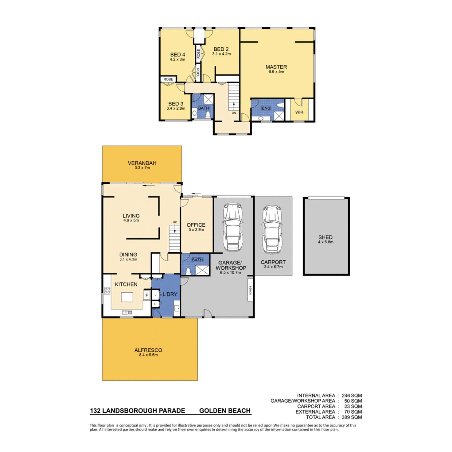 Floorplan of Homely house listing, 132 Landsborough Parade, Golden Beach QLD 4551