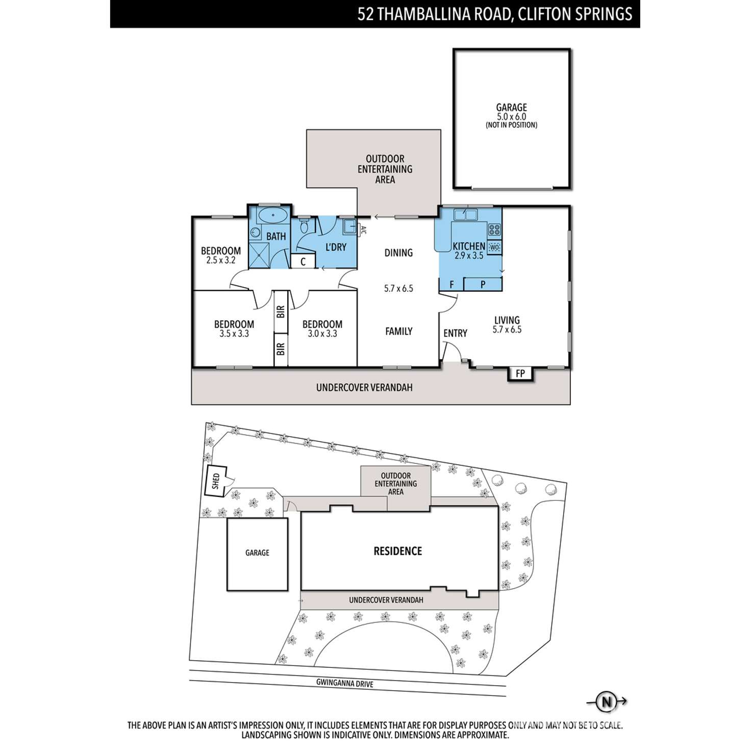 Floorplan of Homely house listing, 52 Thamballina Road, Clifton Springs VIC 3222