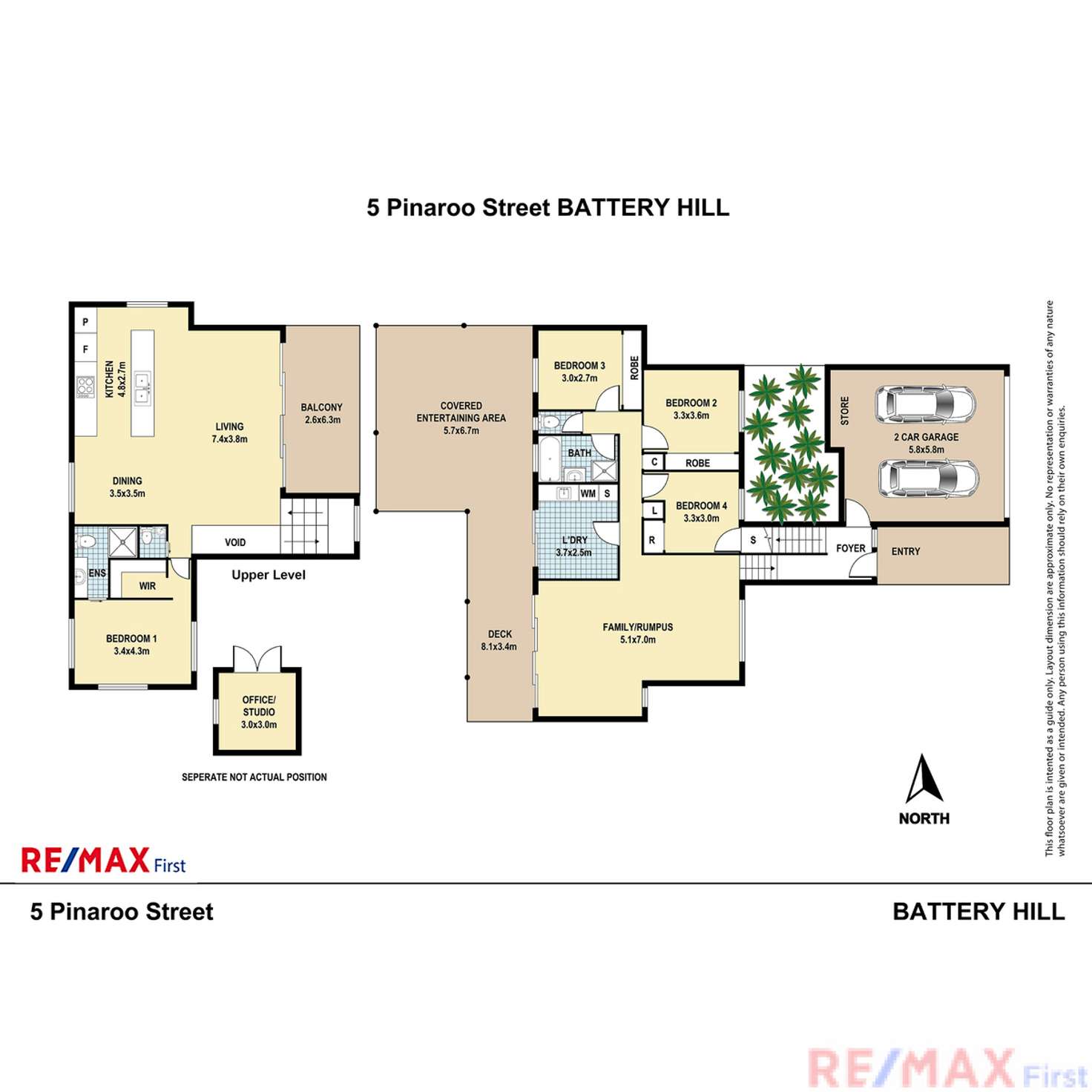 Floorplan of Homely house listing, 5 Pinaroo Street, Battery Hill QLD 4551