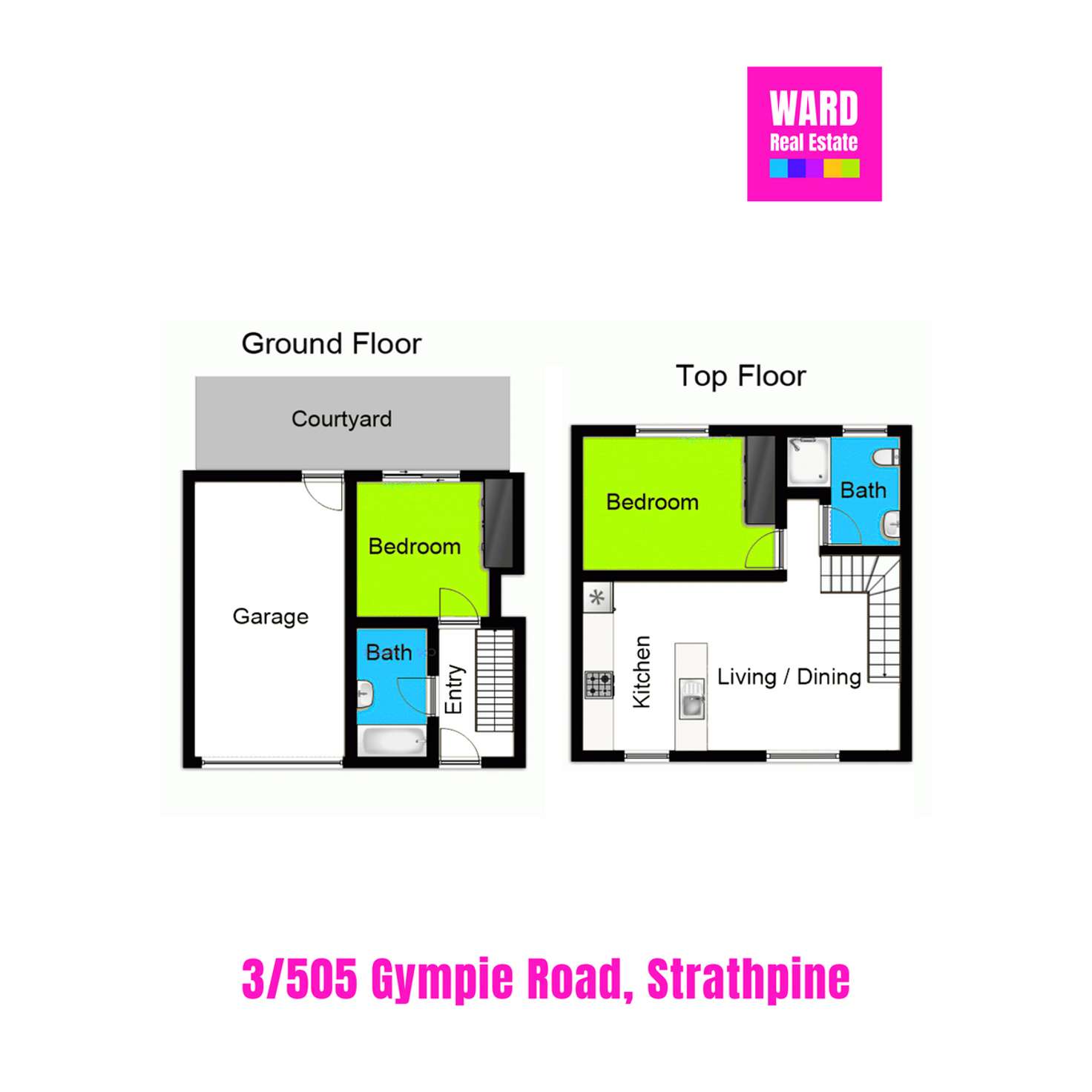 Floorplan of Homely unit listing, 3/505 Gympie Road, Strathpine QLD 4500