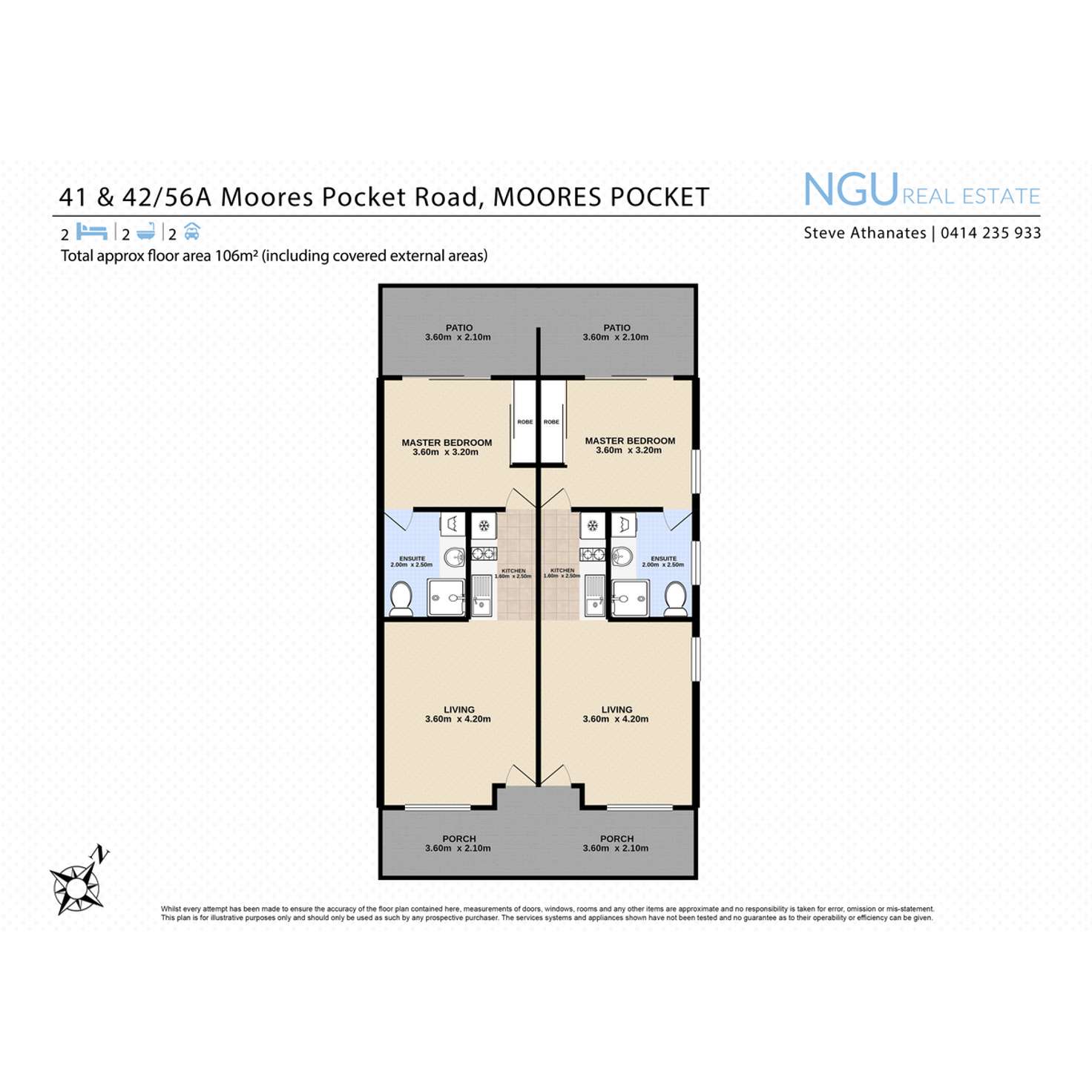 Floorplan of Homely semiDetached listing, 15 & 16/56a Moores Pocket Road, Moores Pocket QLD 4305