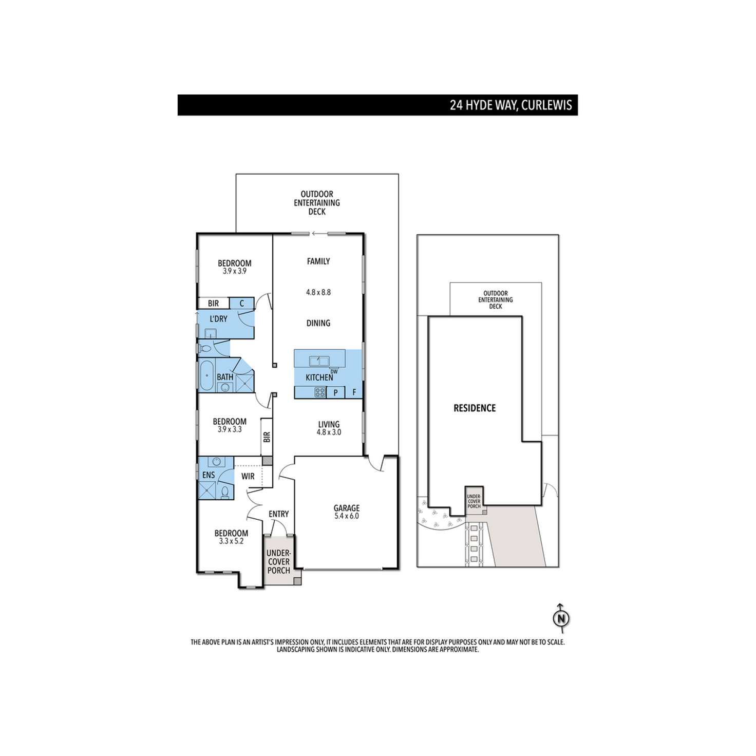 Floorplan of Homely house listing, 24 Hyde Way, Curlewis VIC 3222