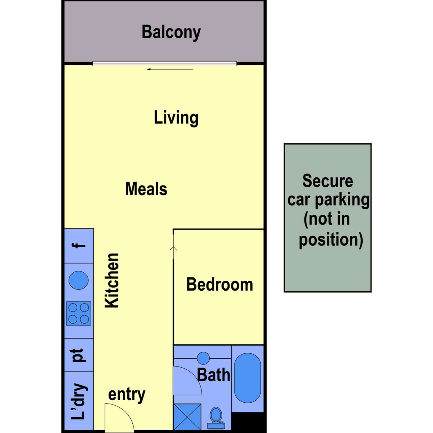 Floorplan of Homely apartment listing, 313/1320 Plenty Road, Bundoora VIC 3083