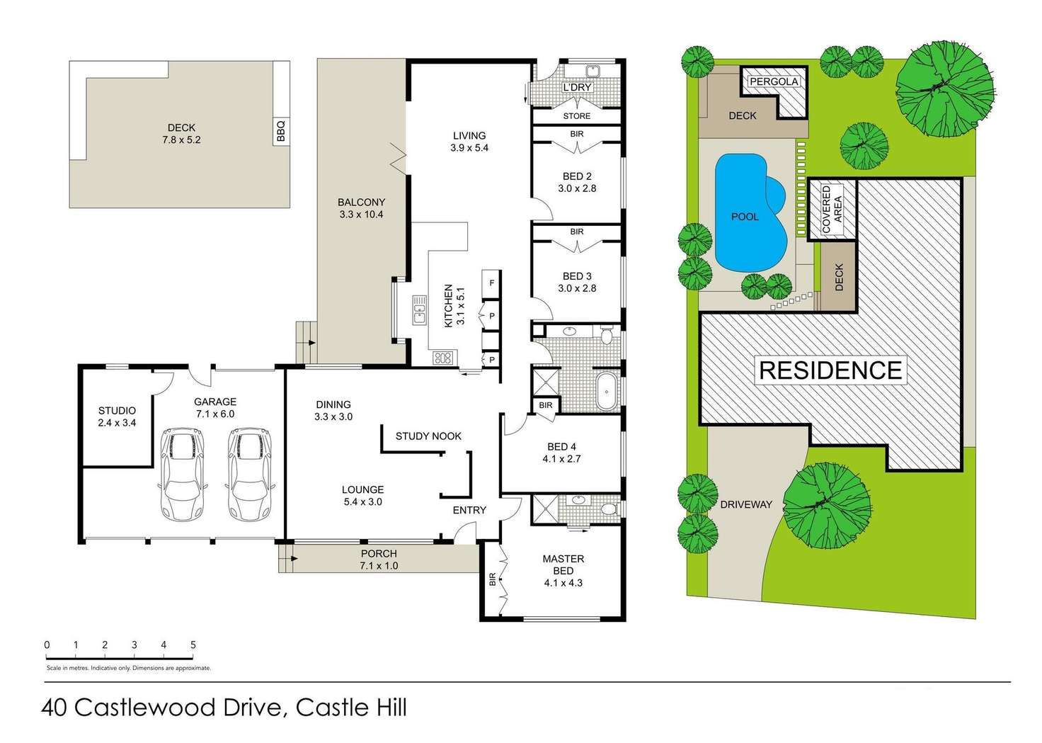 Floorplan of Homely house listing, 40 Castlewood Drive, Castle Hill NSW 2154