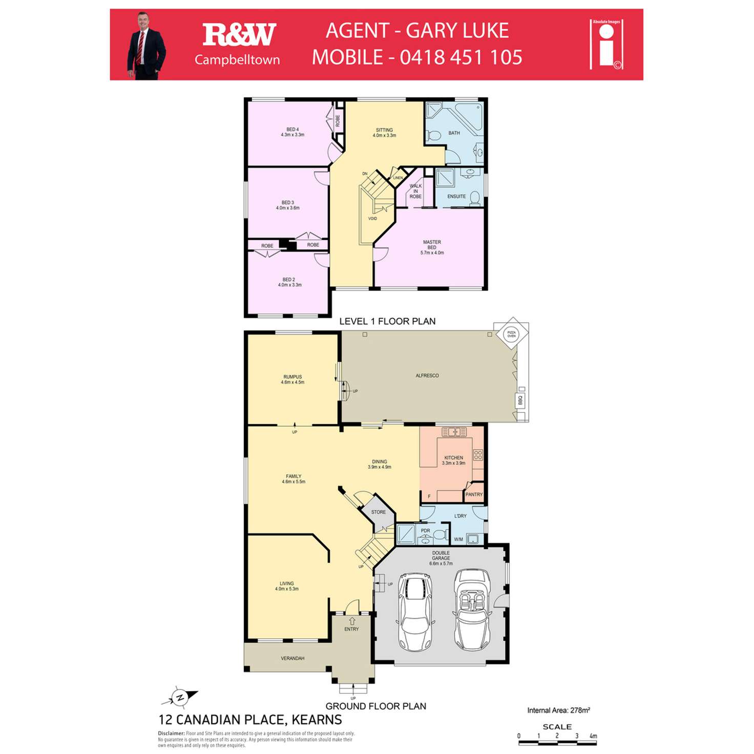 Floorplan of Homely house listing, 12 Canadian Place, Kearns NSW 2558