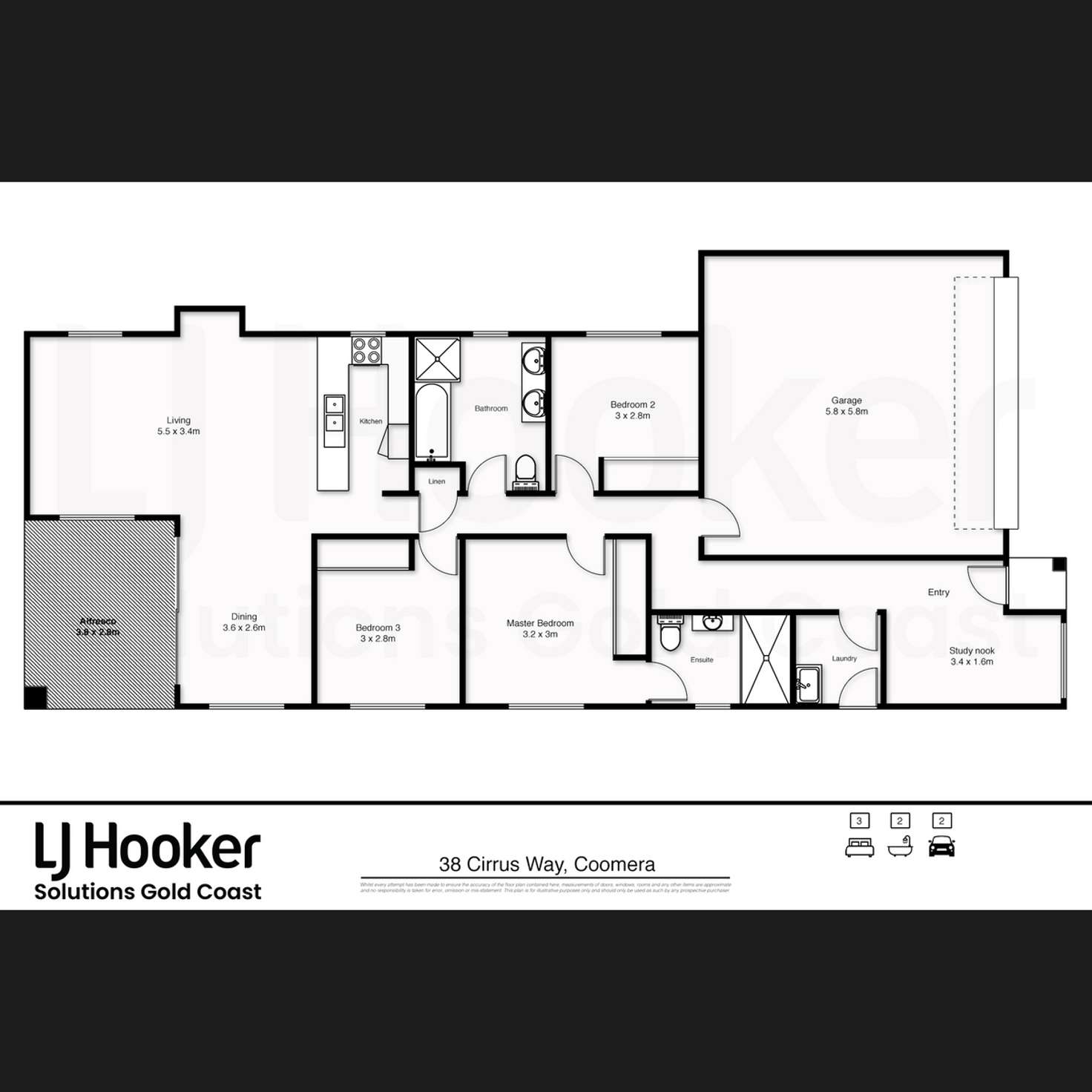 Floorplan of Homely house listing, 38 Cirrus Way, Coomera QLD 4209