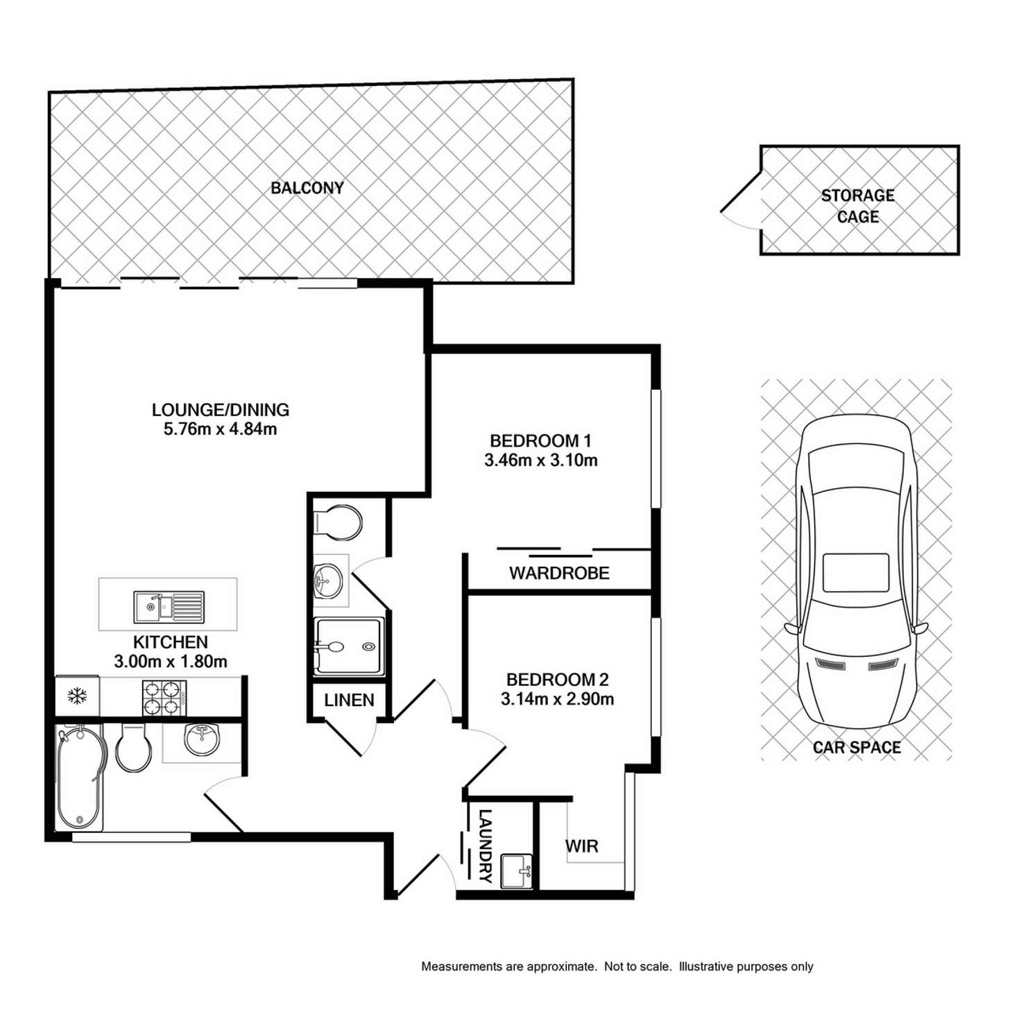 Floorplan of Homely apartment listing, 49/47 Stowe Avenue, Campbelltown NSW 2560