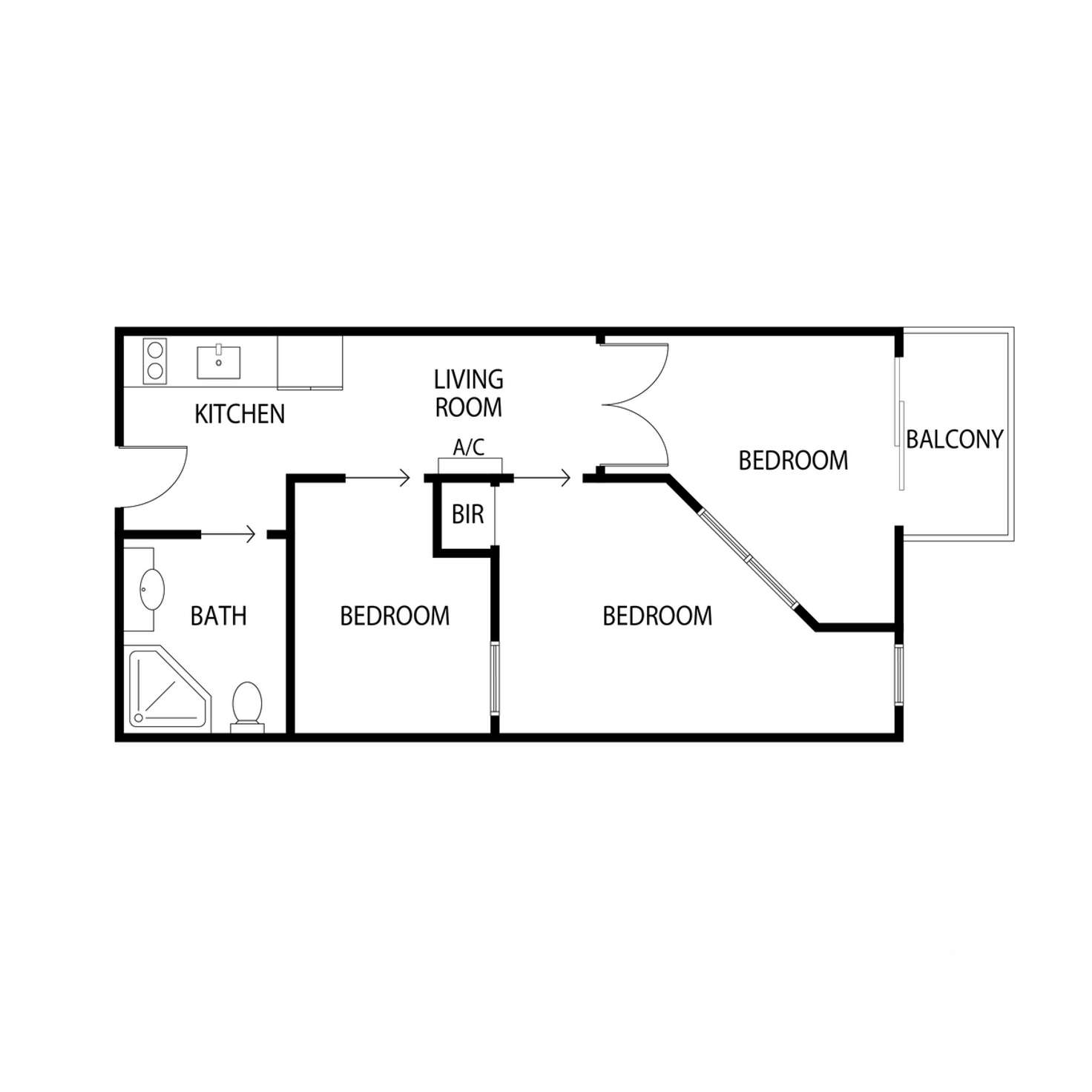 Floorplan of Homely apartment listing, 661/488 Swanston Street, Carlton VIC 3053