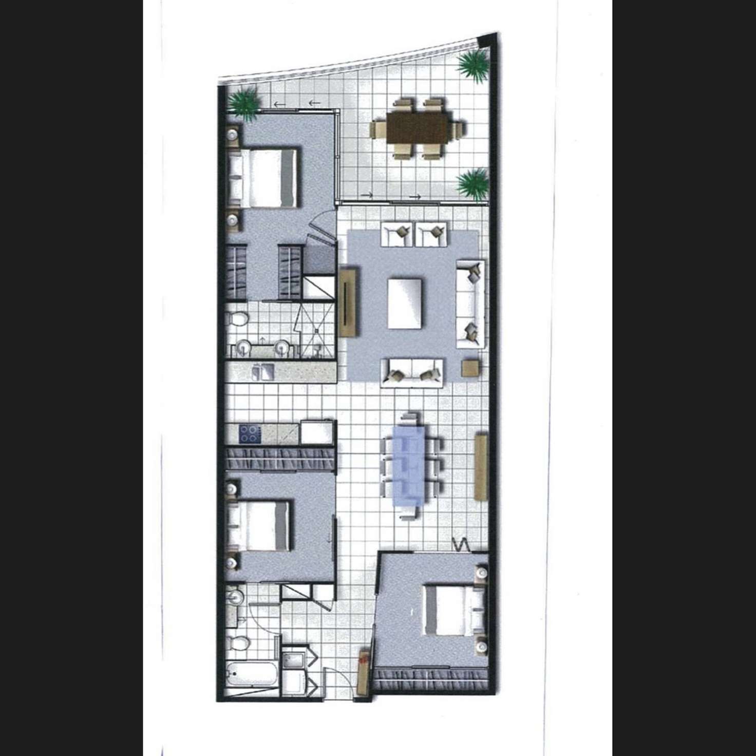 Floorplan of Homely unit listing, 407/43 Harbour Town Drive, Biggera Waters QLD 4216