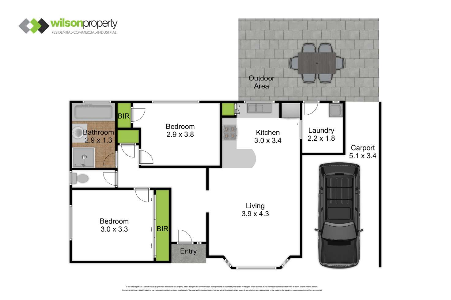 Floorplan of Homely unit listing, 2/33 Strathcole Drive, Traralgon VIC 3844