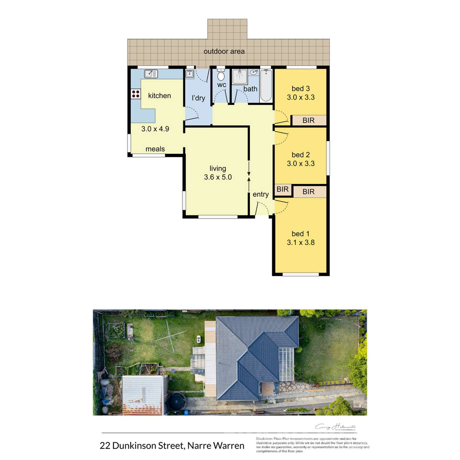 Floorplan of Homely house listing, 22 Dunkinson Street, Narre Warren VIC 3805