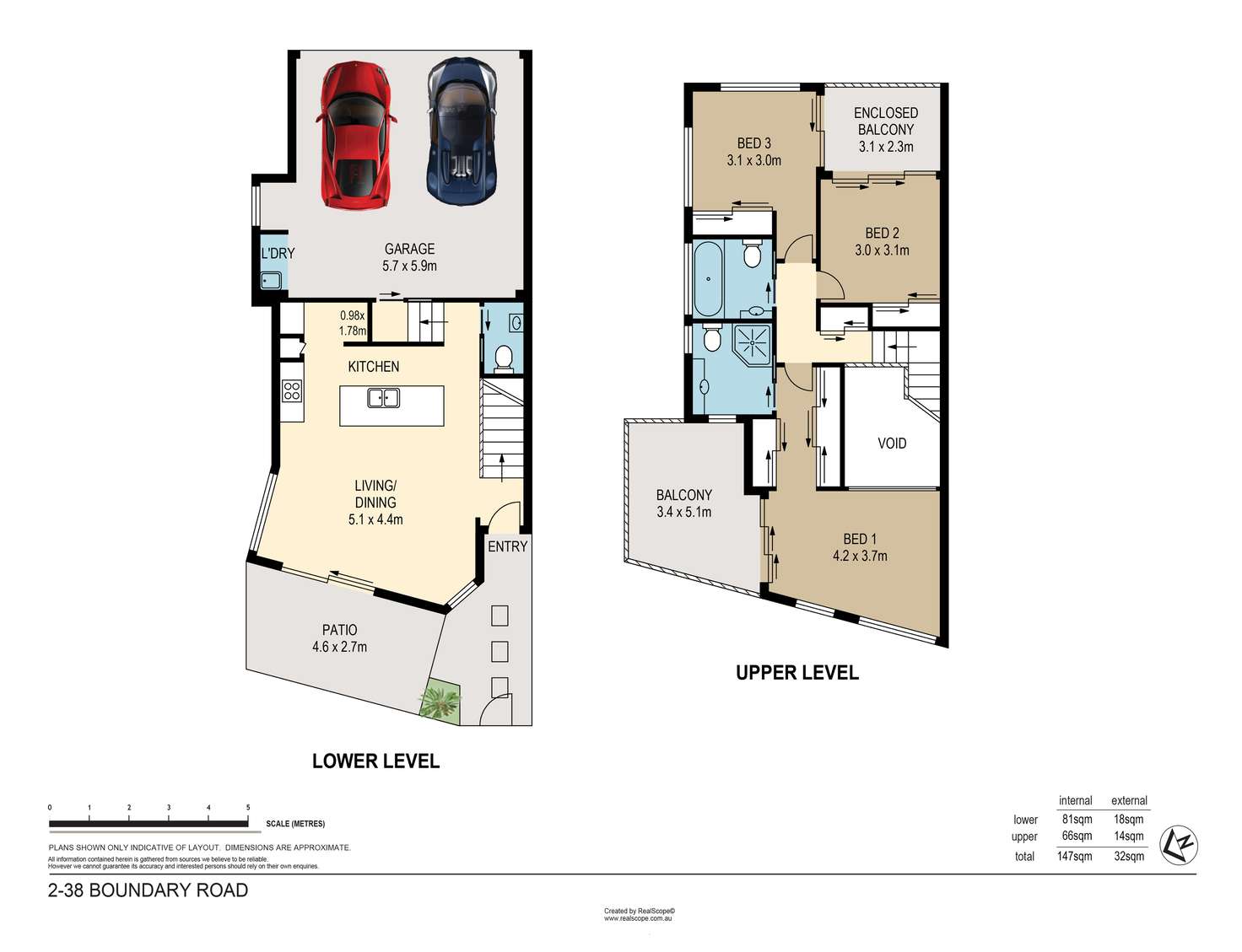 Floorplan of Homely townhouse listing, 2/38 Boundary Road, Camp Hill QLD 4152