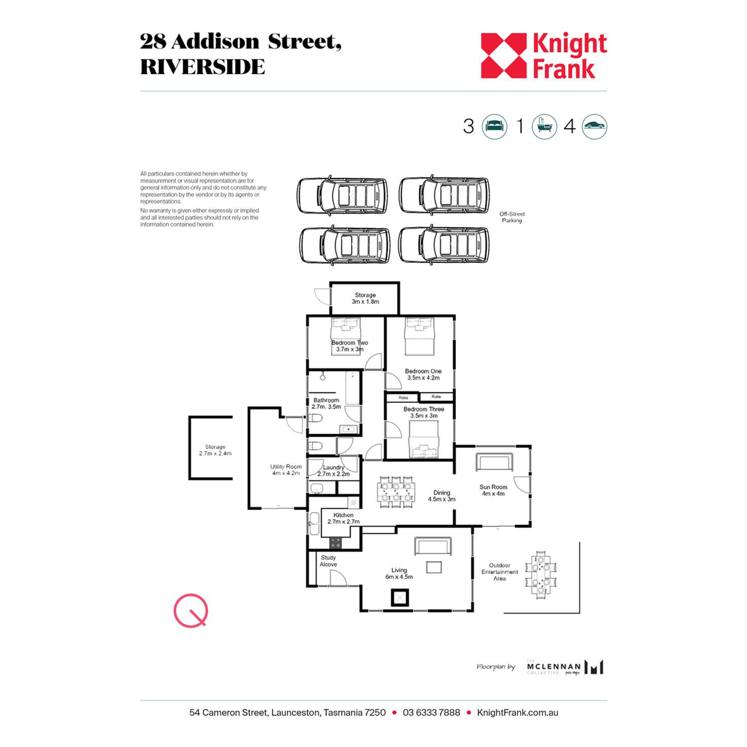 Floorplan of Homely house listing, 28 Addison Street, Riverside TAS 7250