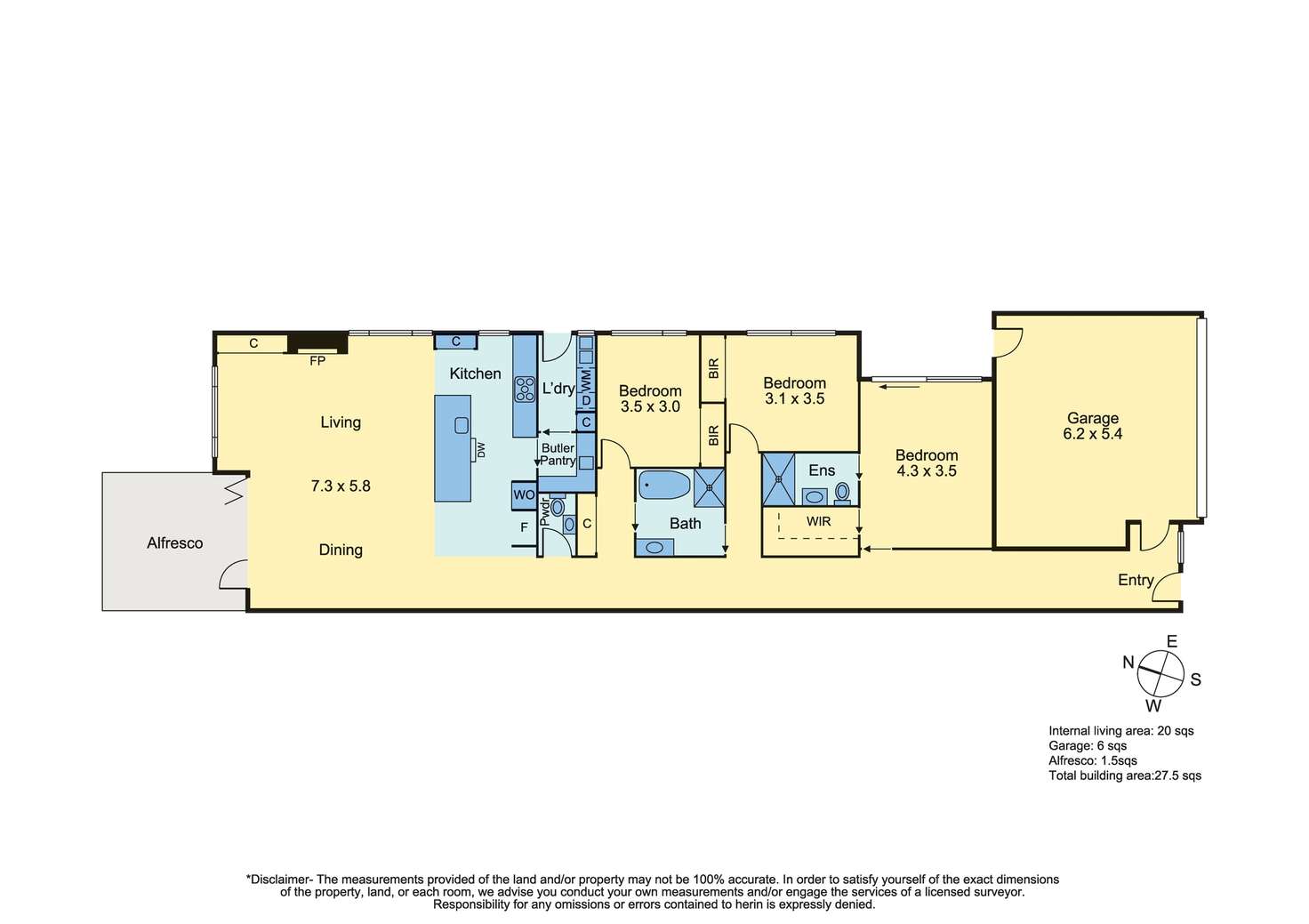Floorplan of Homely house listing, 43A Bentons Road, Mornington VIC 3931