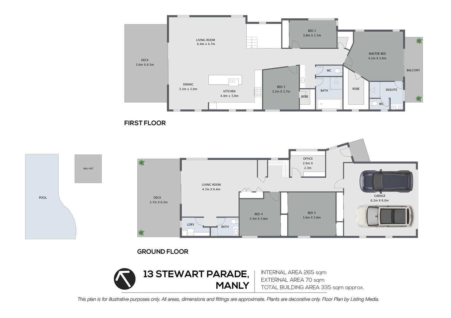 Floorplan of Homely house listing, 13 Stewart Parade, Manly QLD 4179