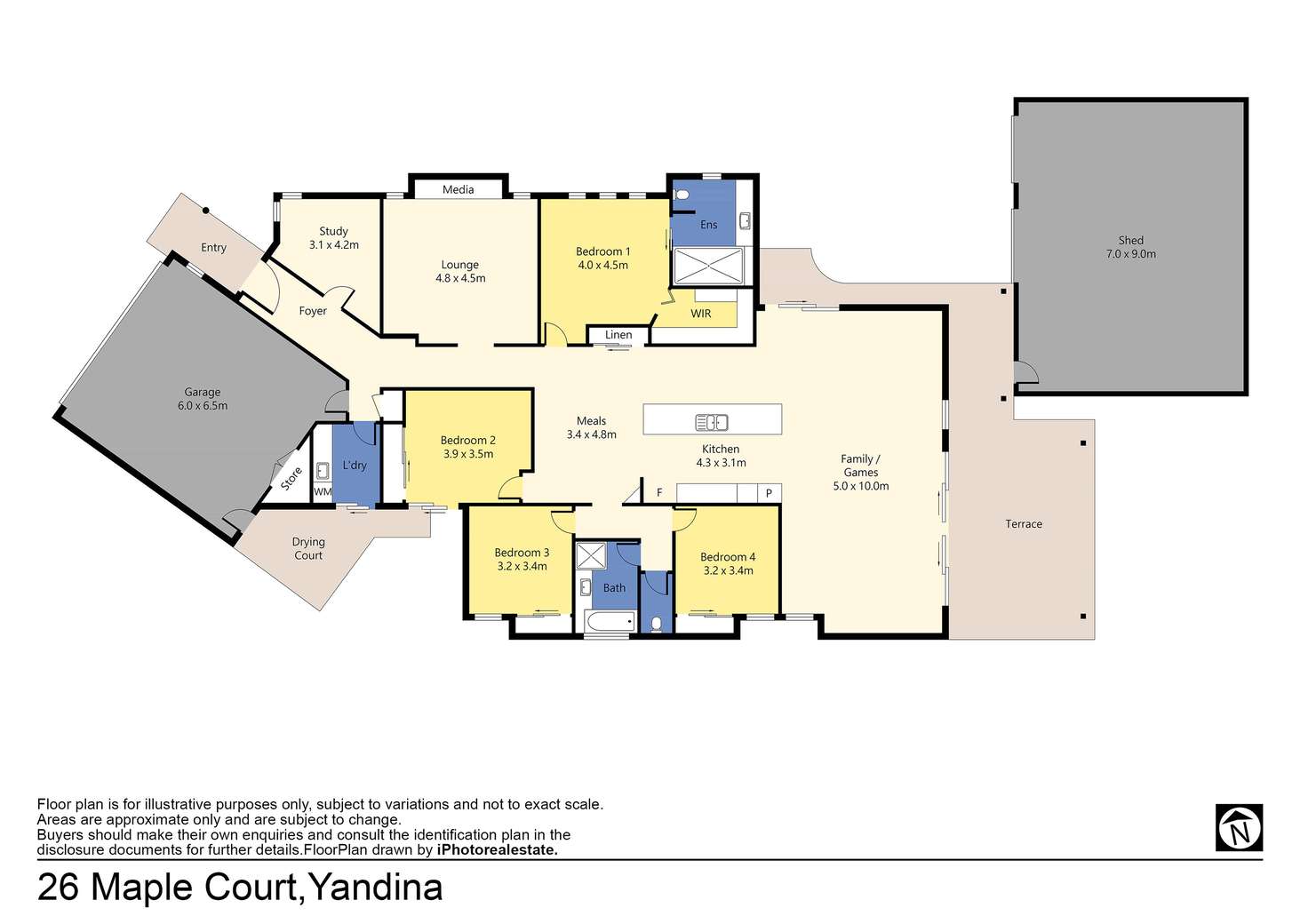 Floorplan of Homely house listing, 26 Maple Court, Yandina QLD 4561