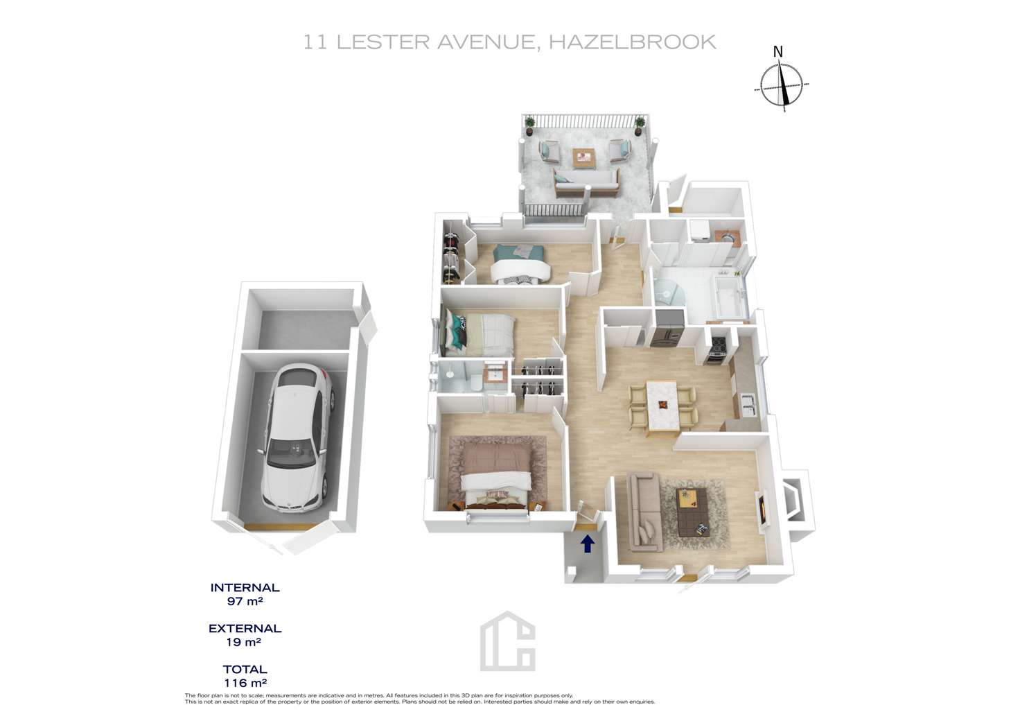 Floorplan of Homely house listing, 11 Lester Avenue, Hazelbrook NSW 2779