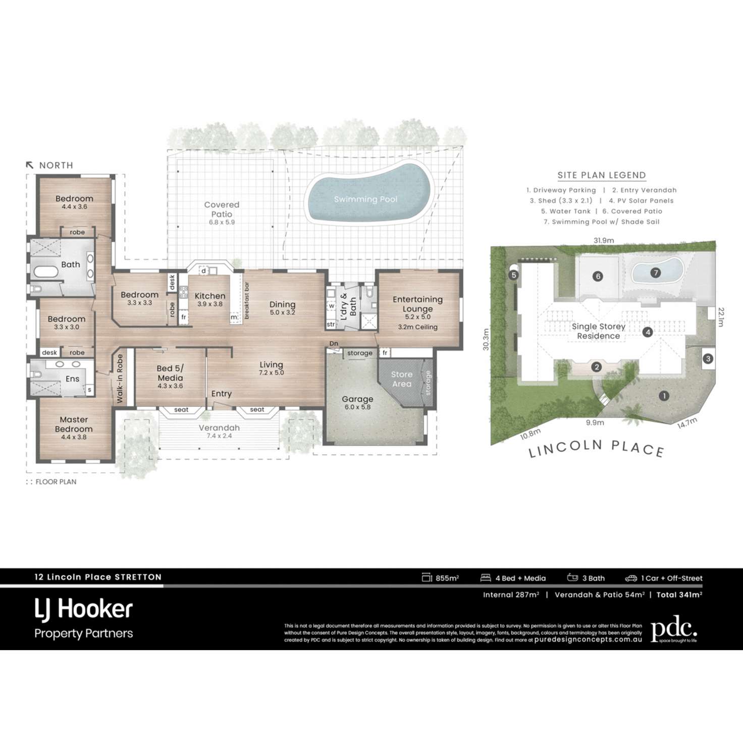 Floorplan of Homely house listing, 12 Lincoln Place, Stretton QLD 4116