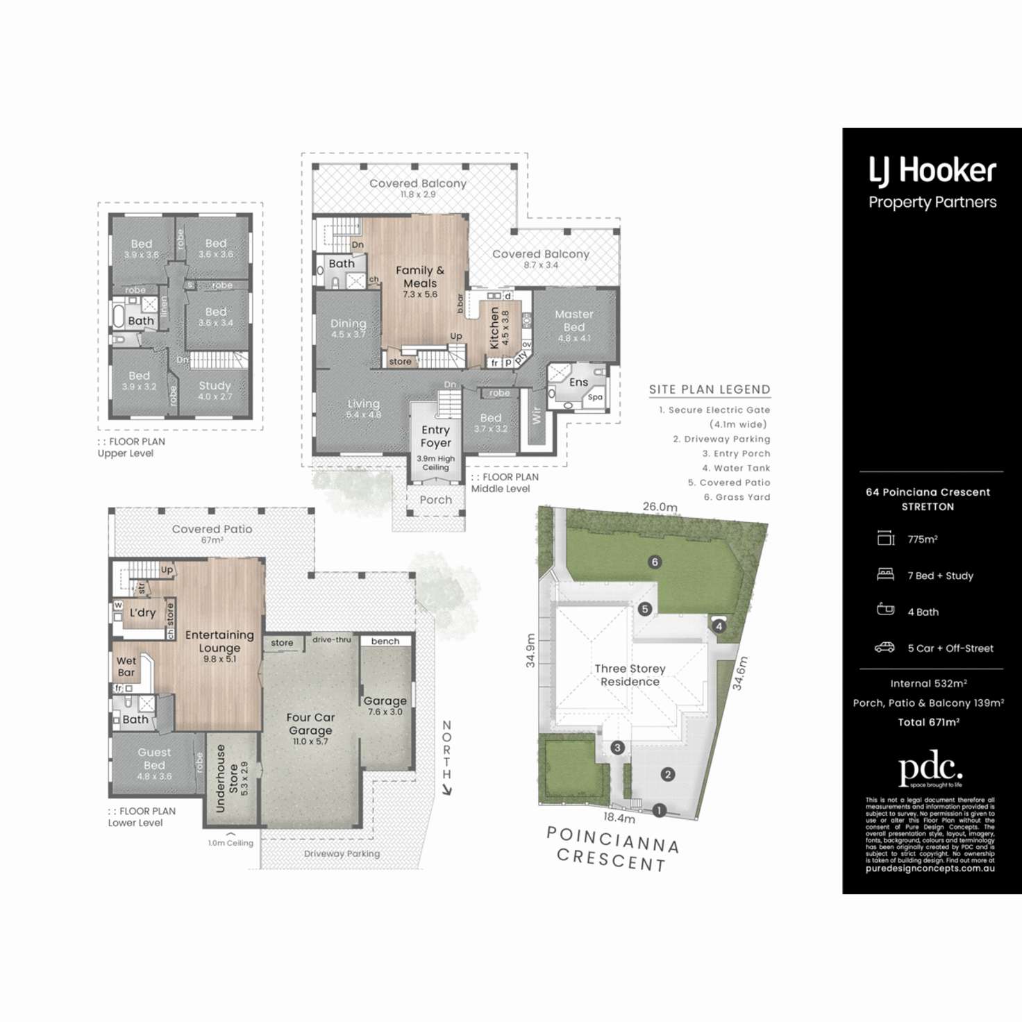 Floorplan of Homely house listing, 64 Poinciana Crescent, Stretton QLD 4116