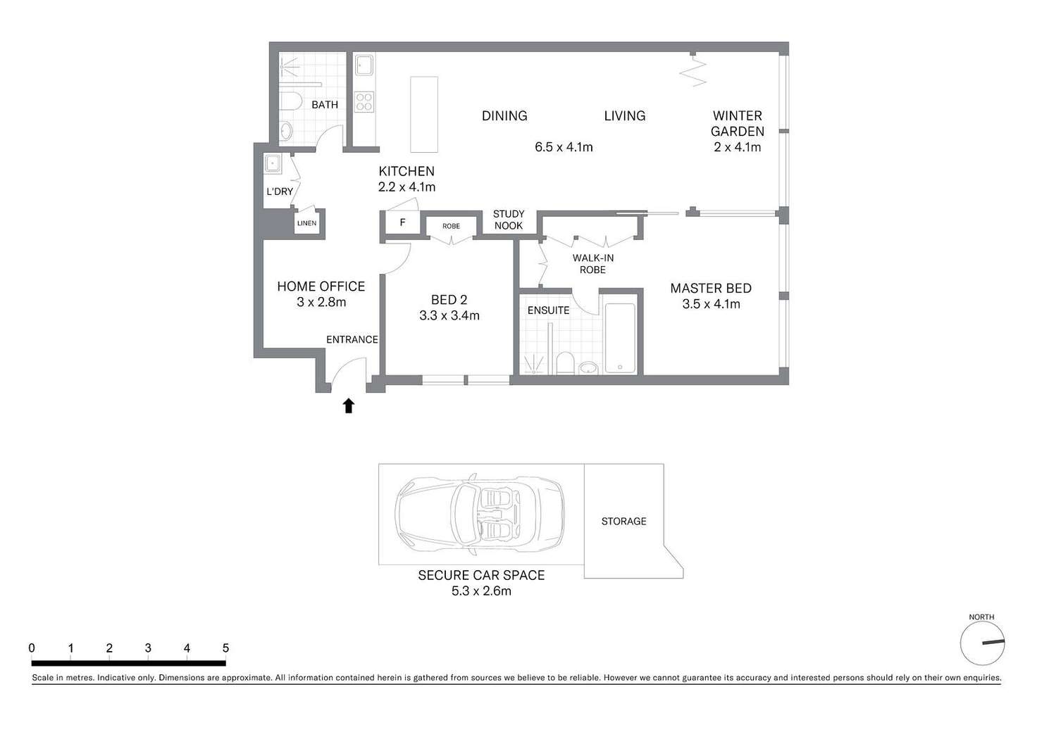 Floorplan of Homely apartment listing, 3203/101 Bathurst Street, Sydney NSW 2000