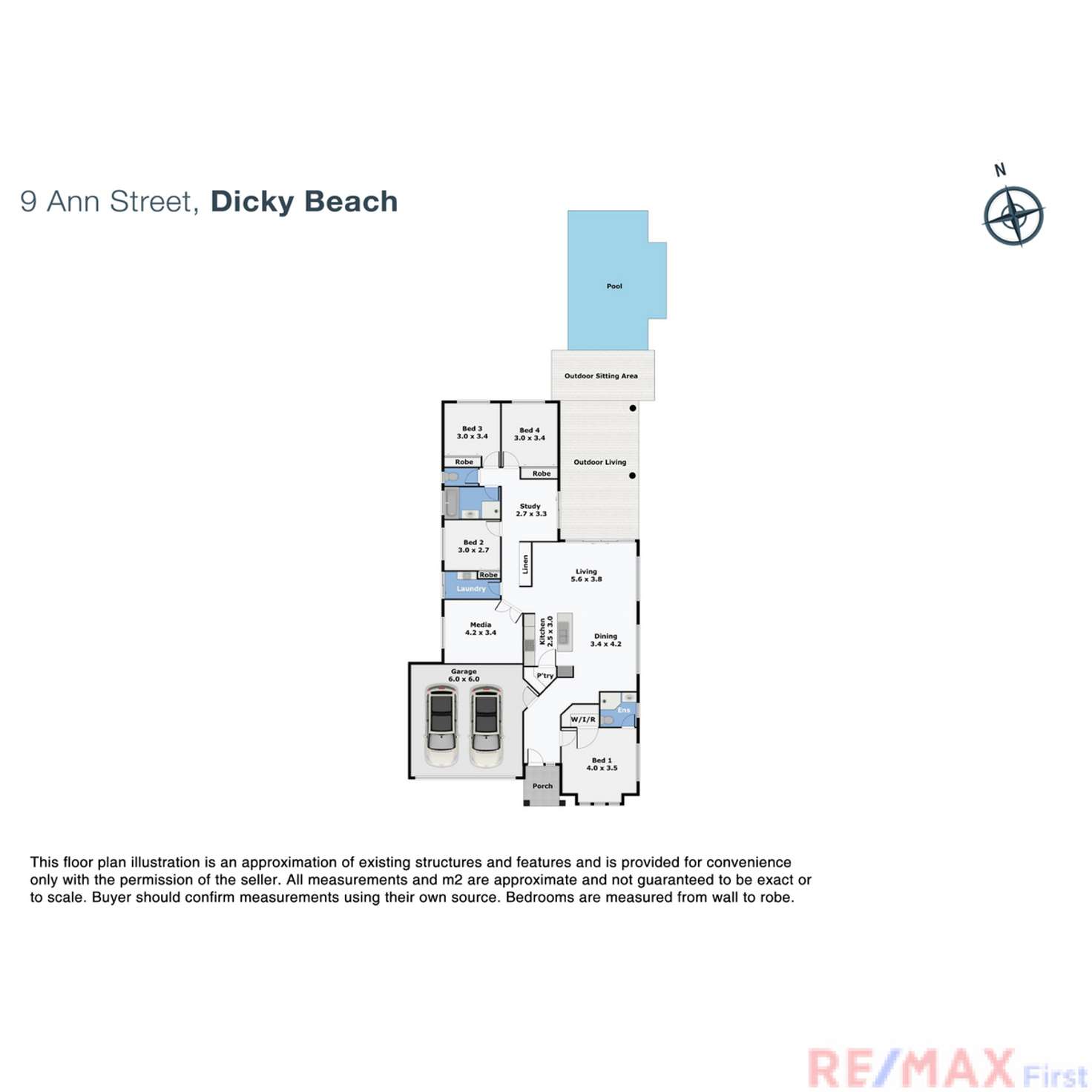 Floorplan of Homely house listing, 9 Ann Street, Dicky Beach QLD 4551