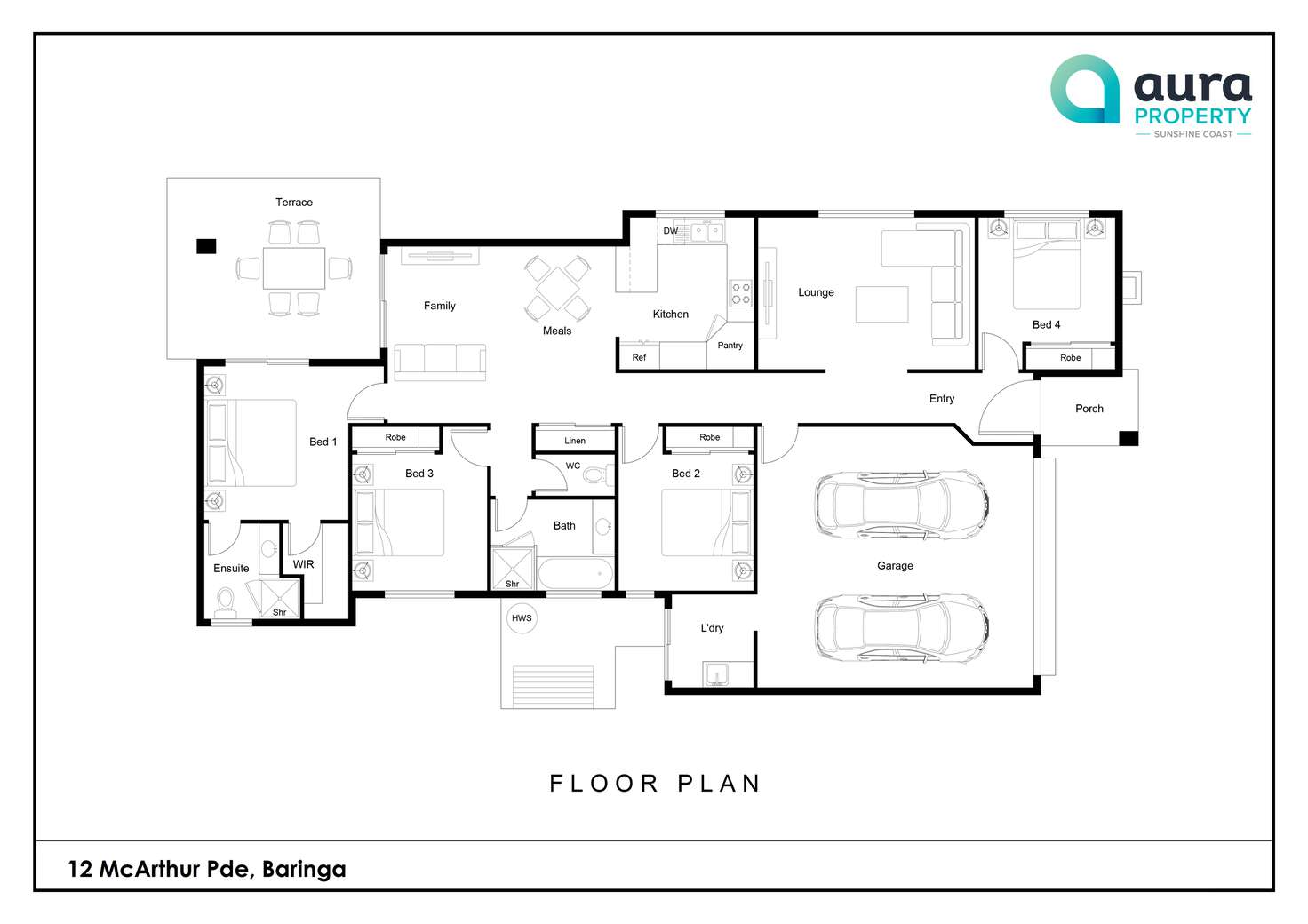 Floorplan of Homely house listing, 12 Mcarthur Parade, Baringa QLD 4551