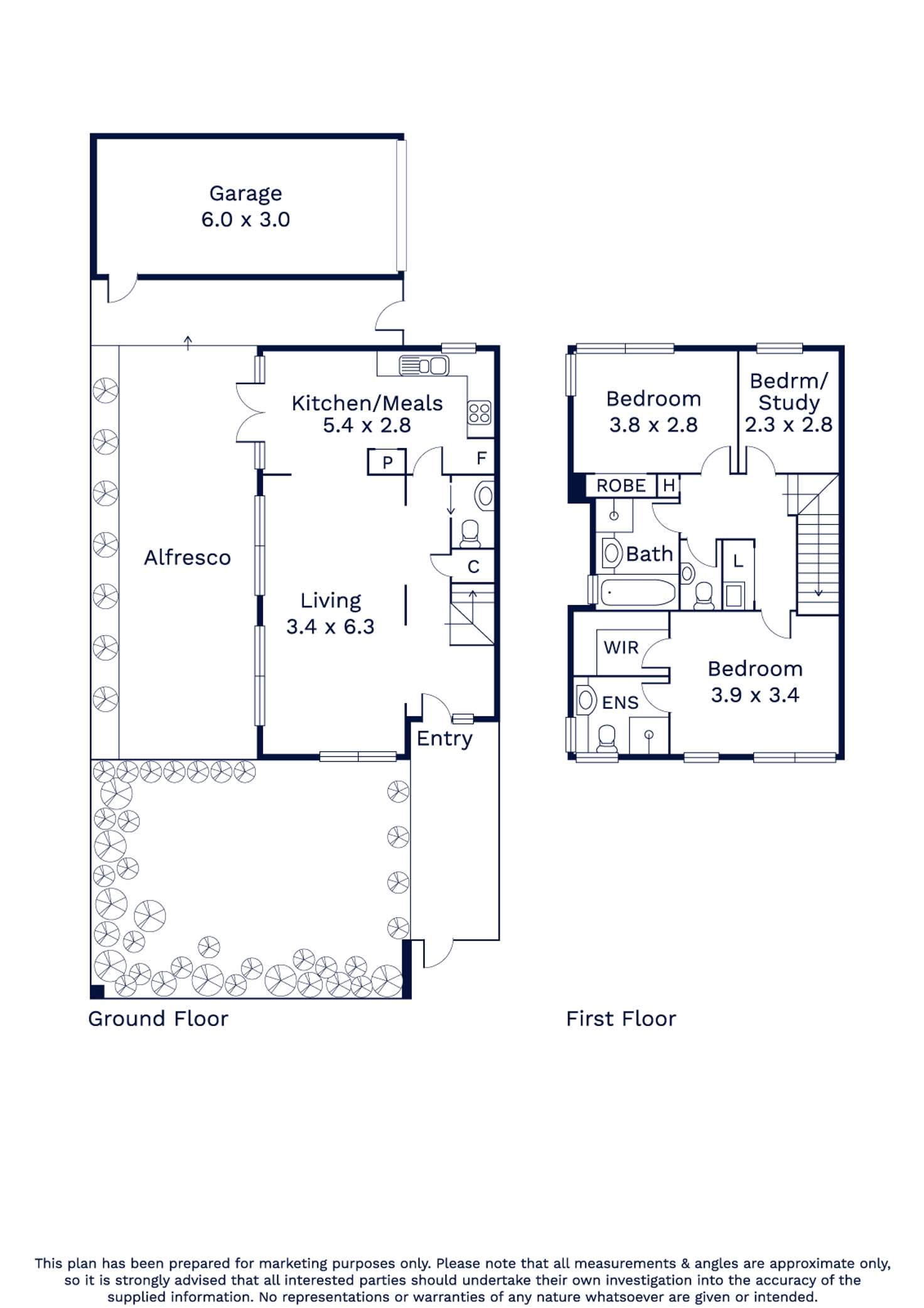 Floorplan of Homely townhouse listing, 3/40 Langs Road, Ascot Vale VIC 3032
