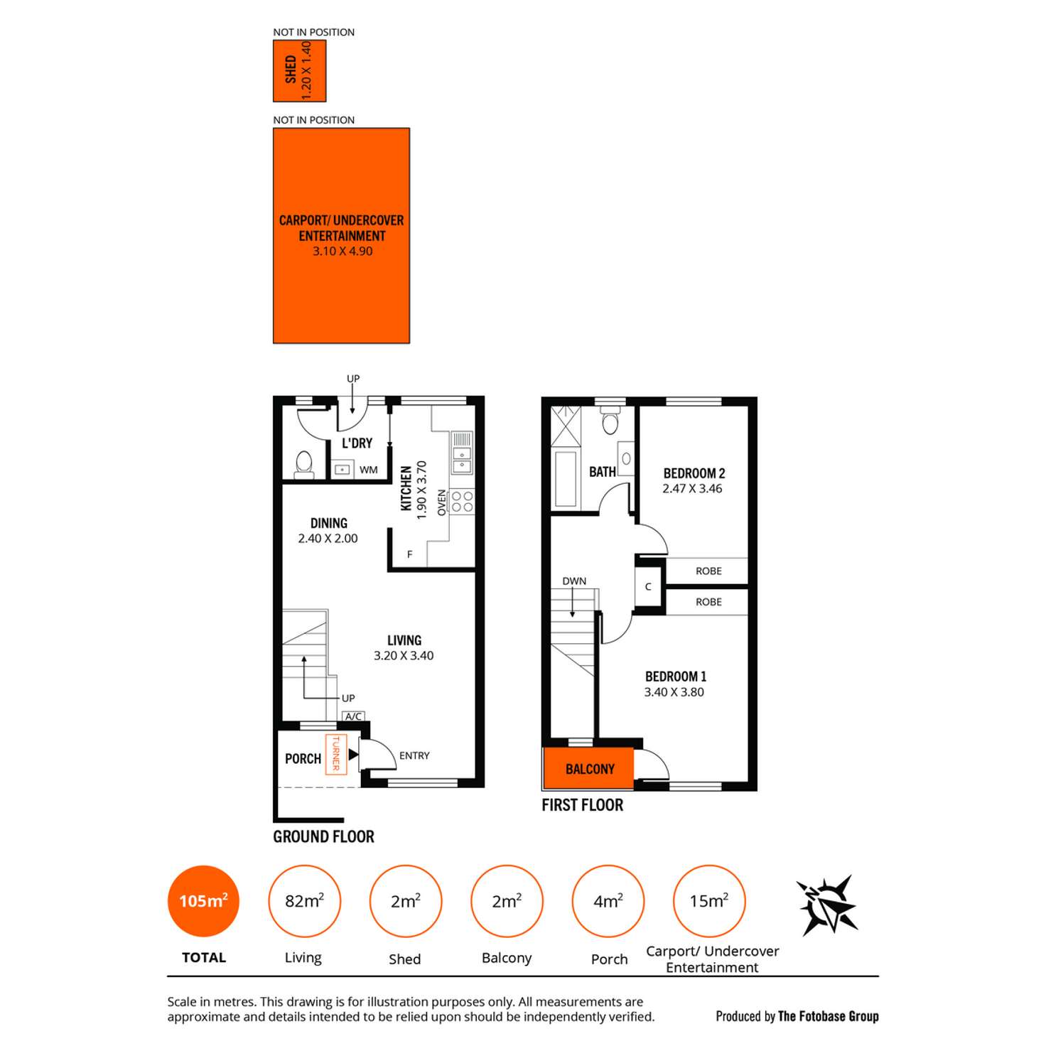 Floorplan of Homely townhouse listing, 4/65 Salisbury Street, Unley SA 5061