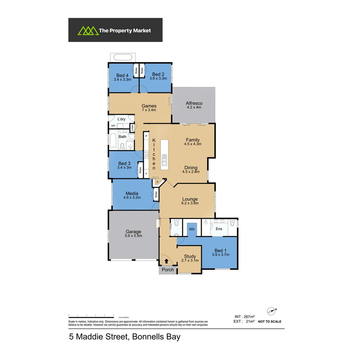 Floorplan of Homely house listing, 5 Maddie Street, Bonnells Bay NSW 2264