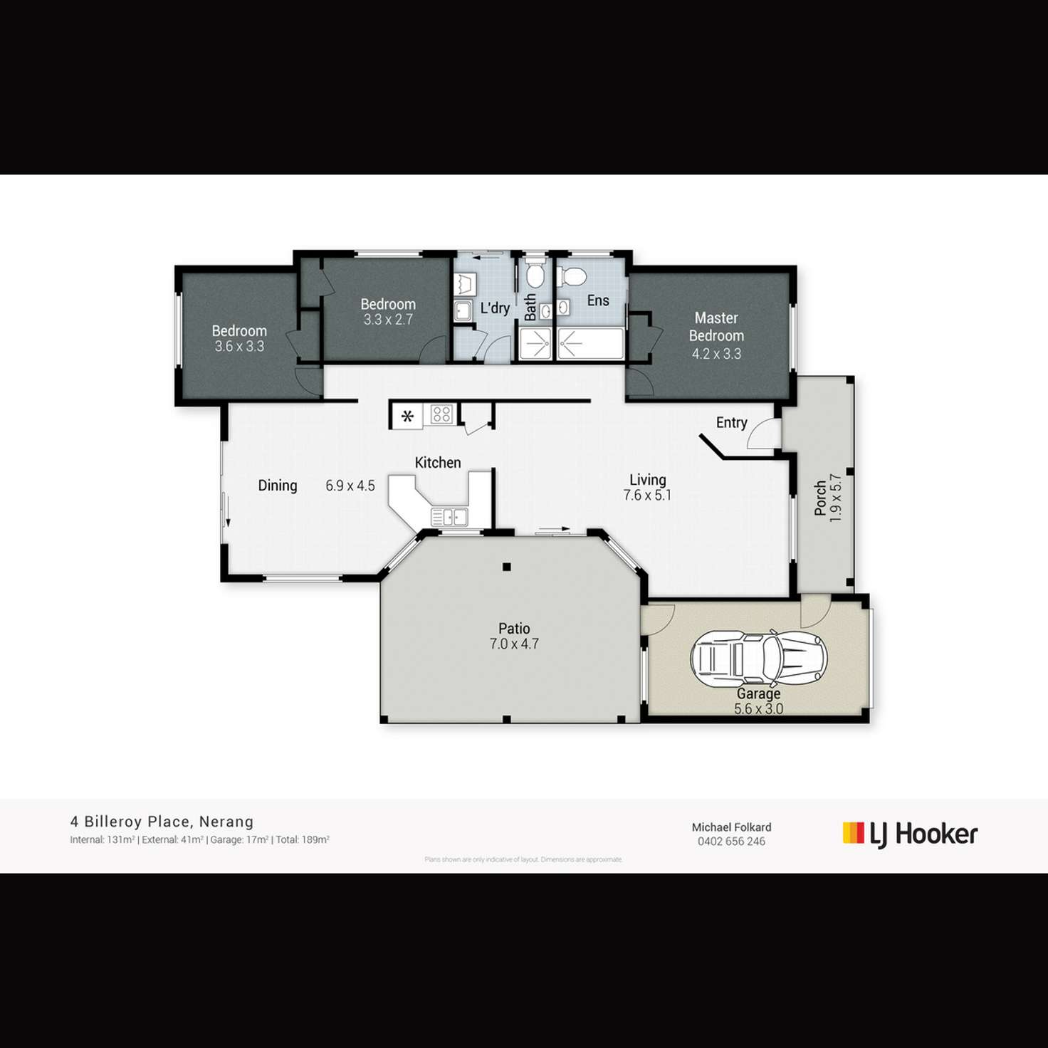 Floorplan of Homely house listing, 4 Billeroy Place, Nerang QLD 4211