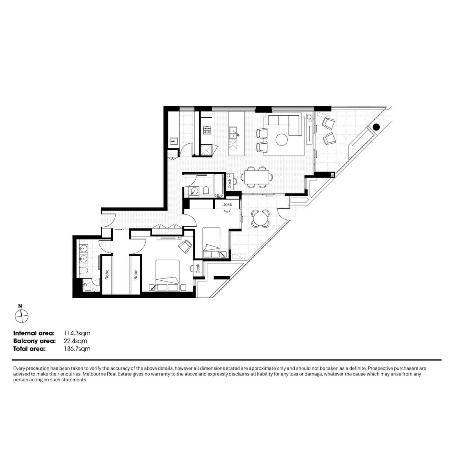 Floorplan of Homely apartment listing, 18/881 High Street, Armadale VIC 3143