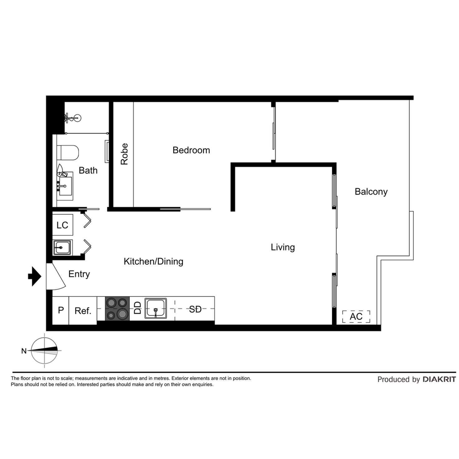Floorplan of Homely apartment listing, 504/1A Peel Street, Windsor VIC 3181