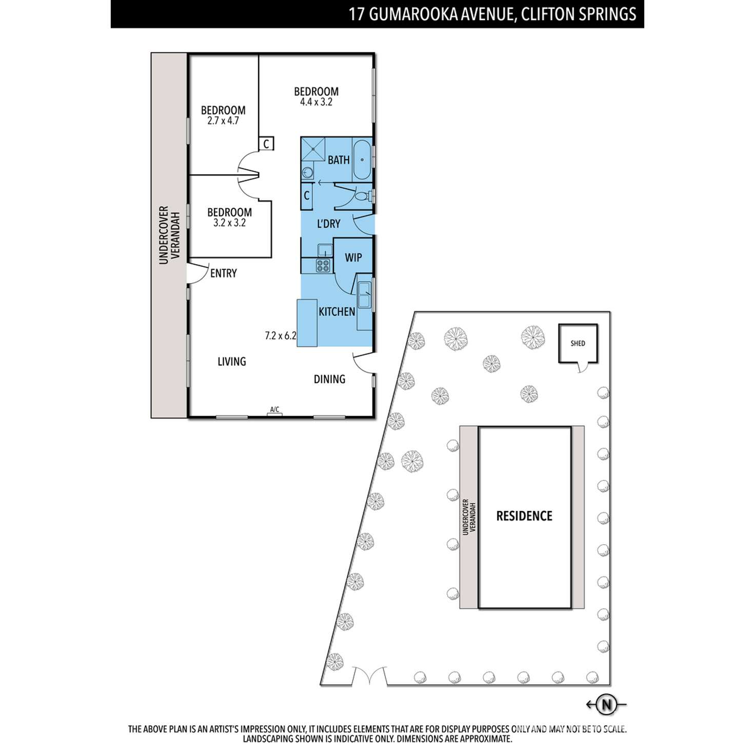 Floorplan of Homely house listing, 17 Gumarooka Avenue, Clifton Springs VIC 3222