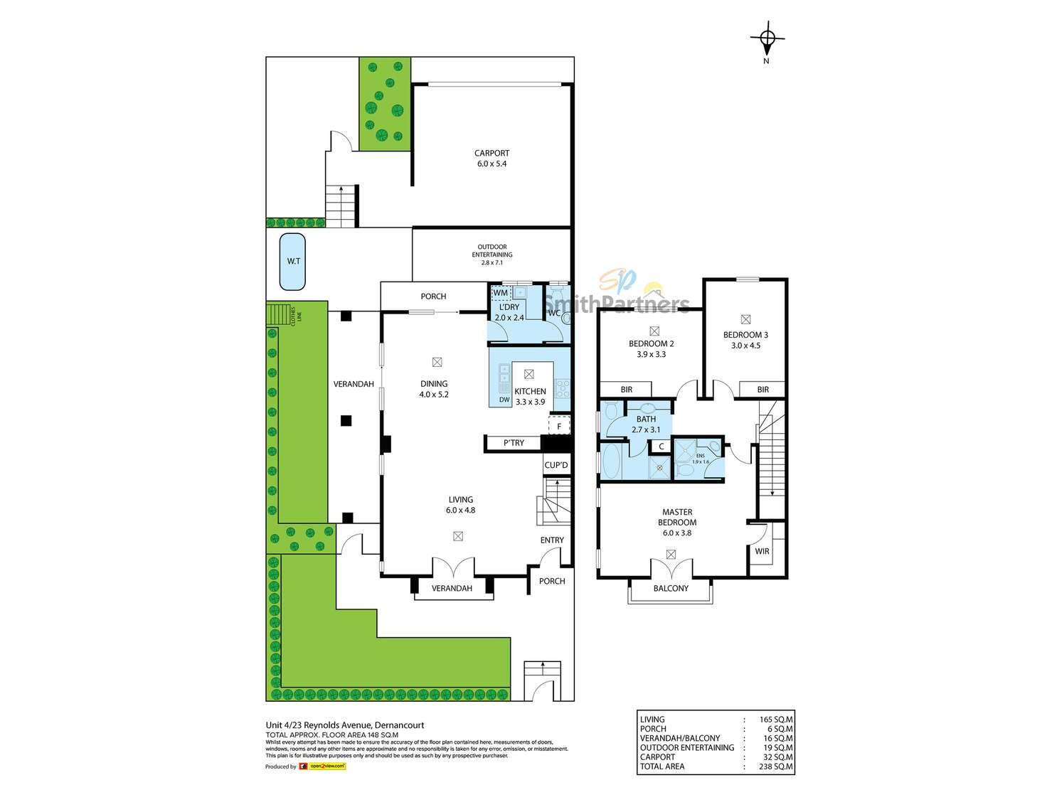 Floorplan of Homely townhouse listing, 4/23 Reynolds Avenue, Dernancourt SA 5075