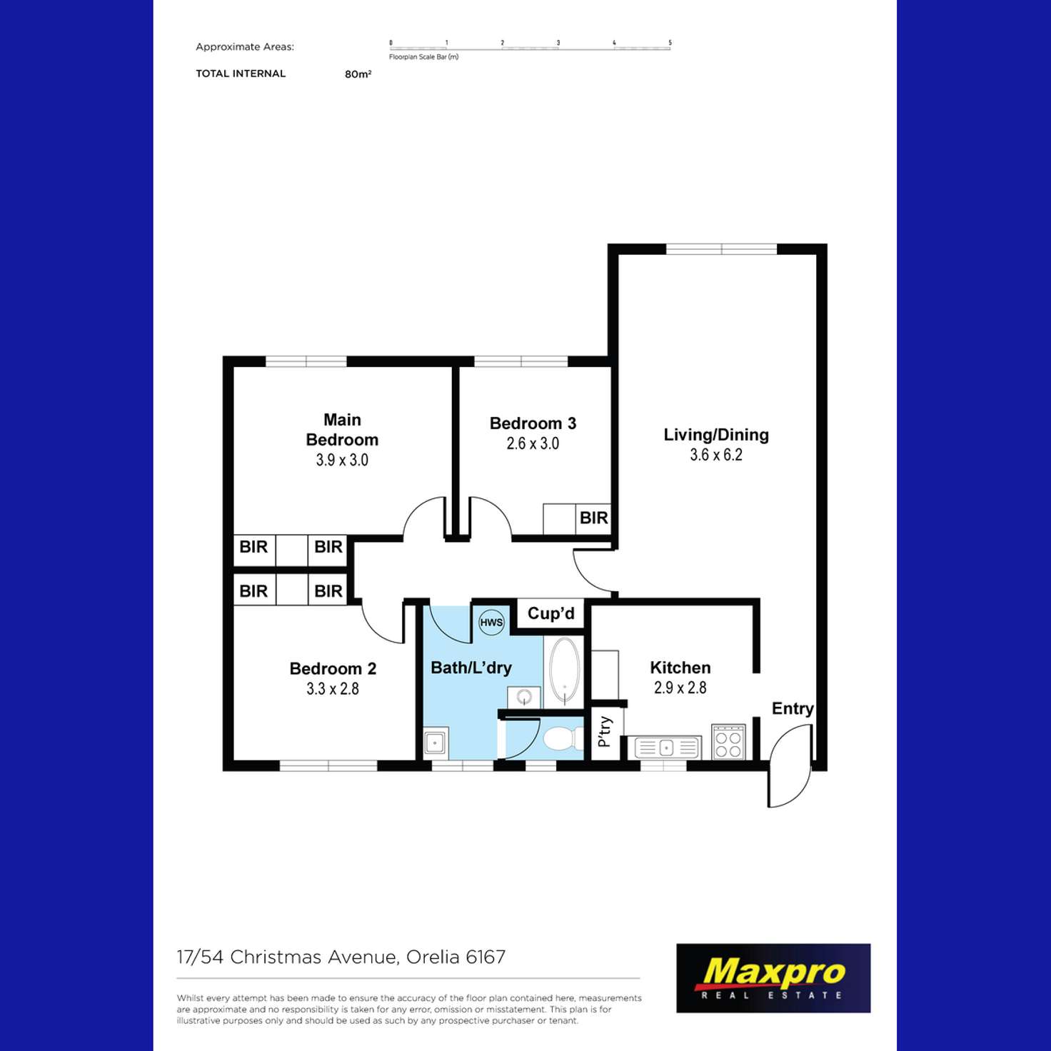 Floorplan of Homely apartment listing, 17/54 Christmas Avenue, Orelia WA 6167