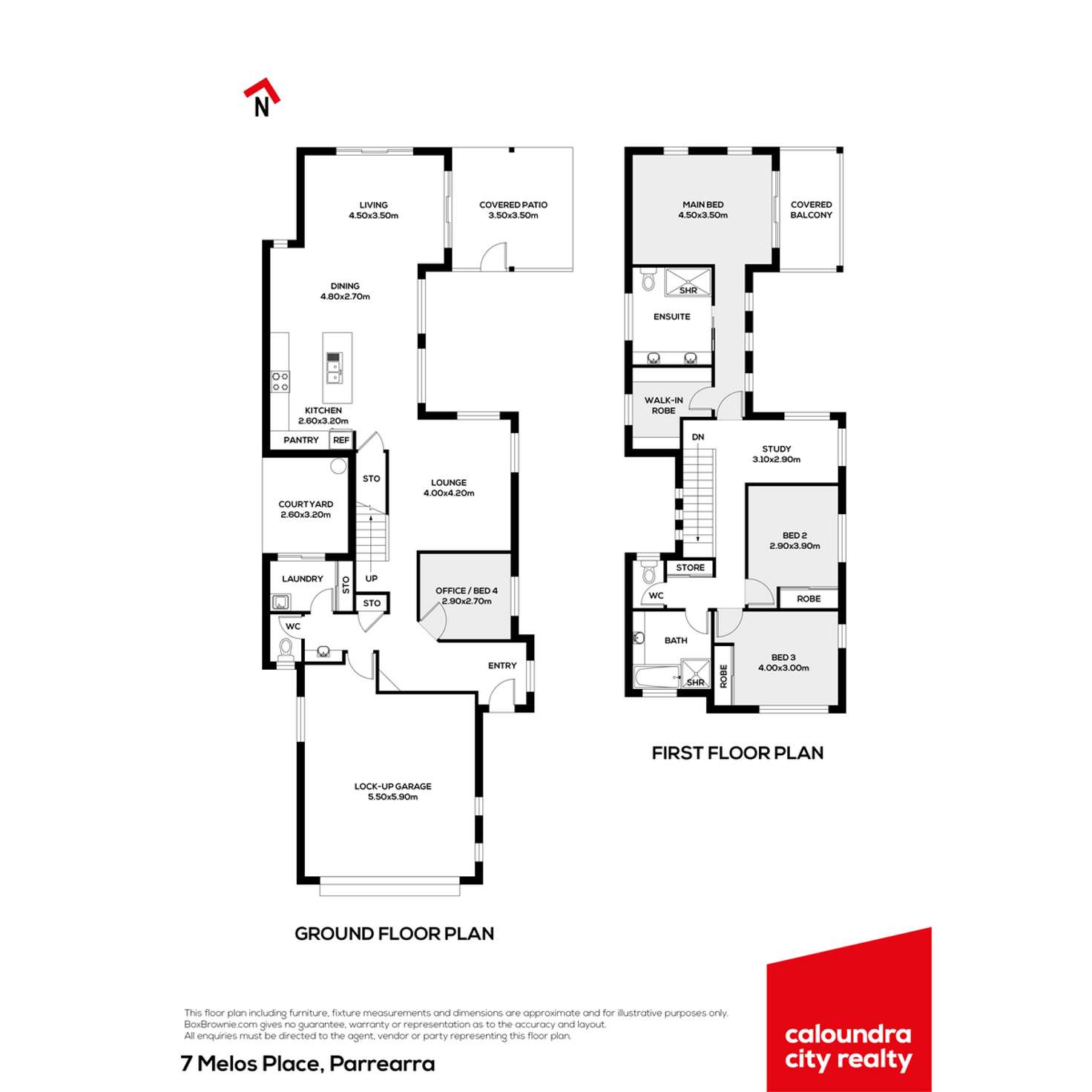 Floorplan of Homely house listing, 7 Melos Place, Parrearra QLD 4575