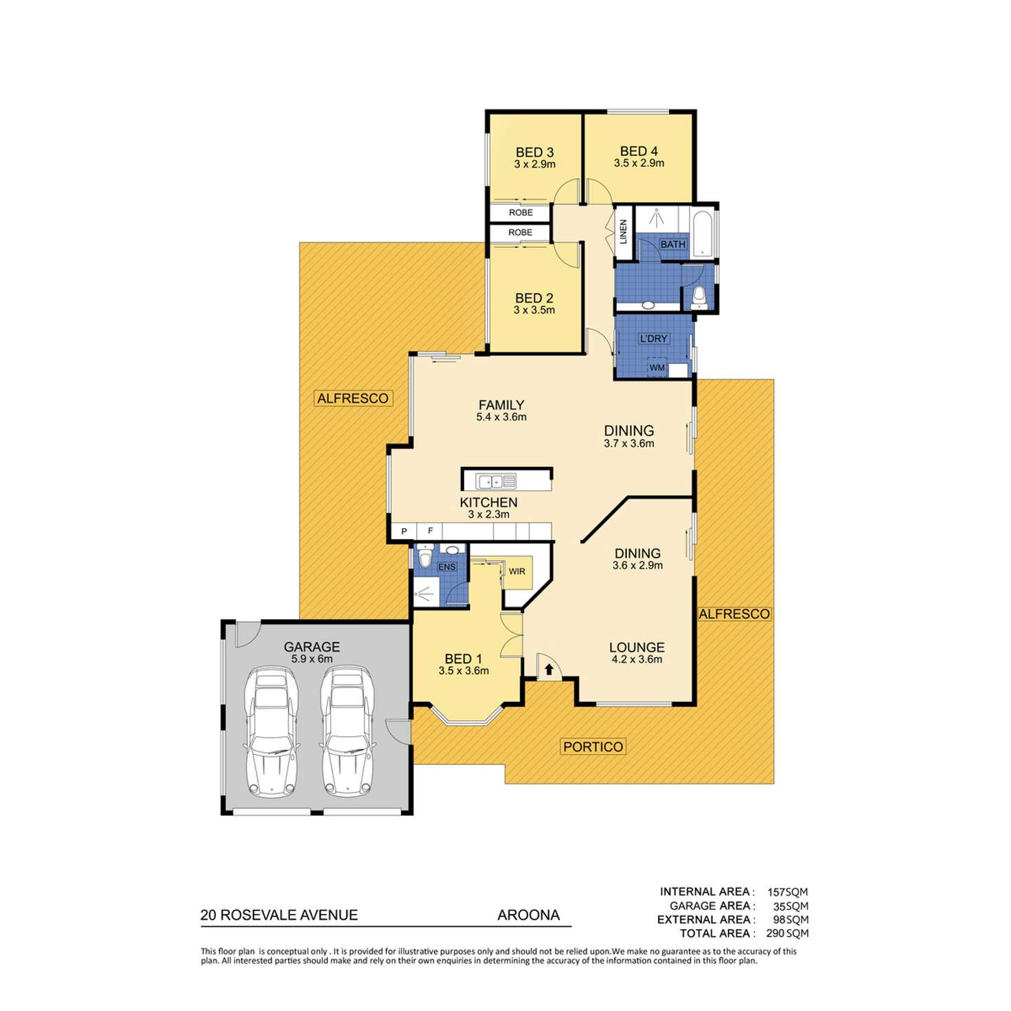 Floorplan of Homely house listing, 20 Rosevale Avenue, Aroona QLD 4551