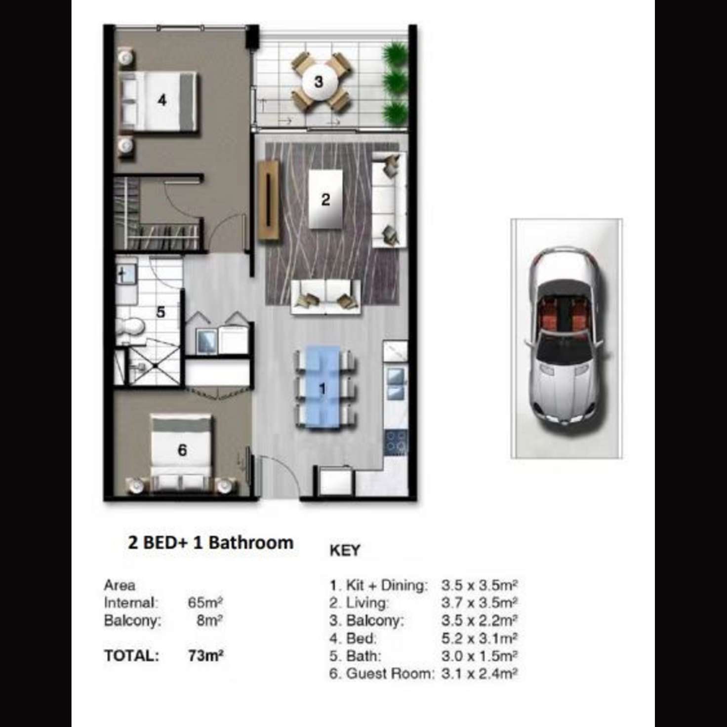 Floorplan of Homely apartment listing, 5217 Harbourview Drive, Hope Island QLD 4212