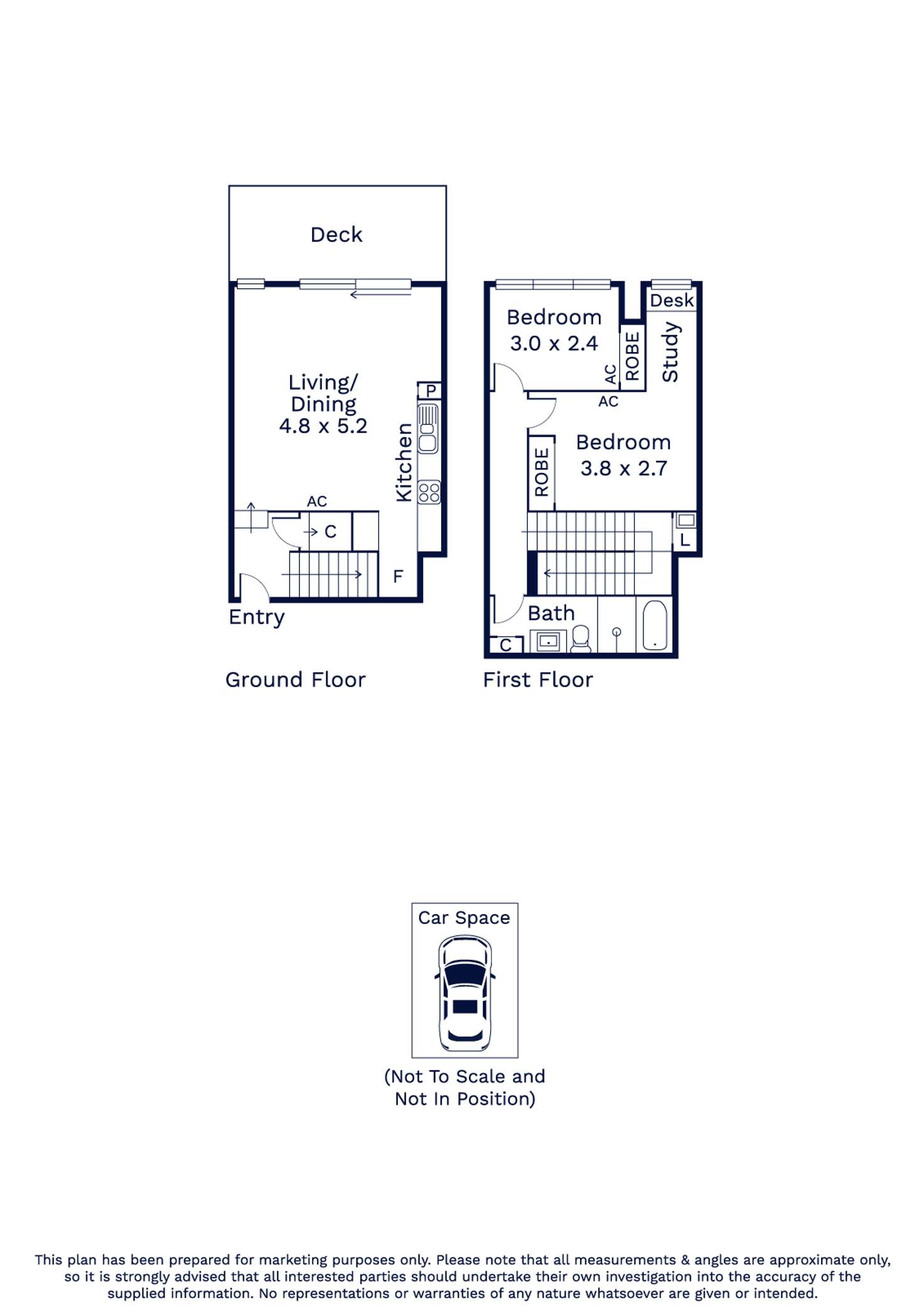 Floorplan of Homely apartment listing, 12/11 Smith Street, Kensington VIC 3031