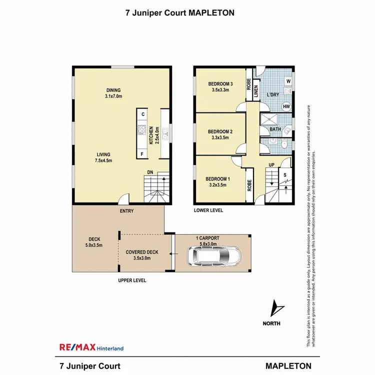 Floorplan of Homely house listing, 7 Juniper Court, Mapleton QLD 4560