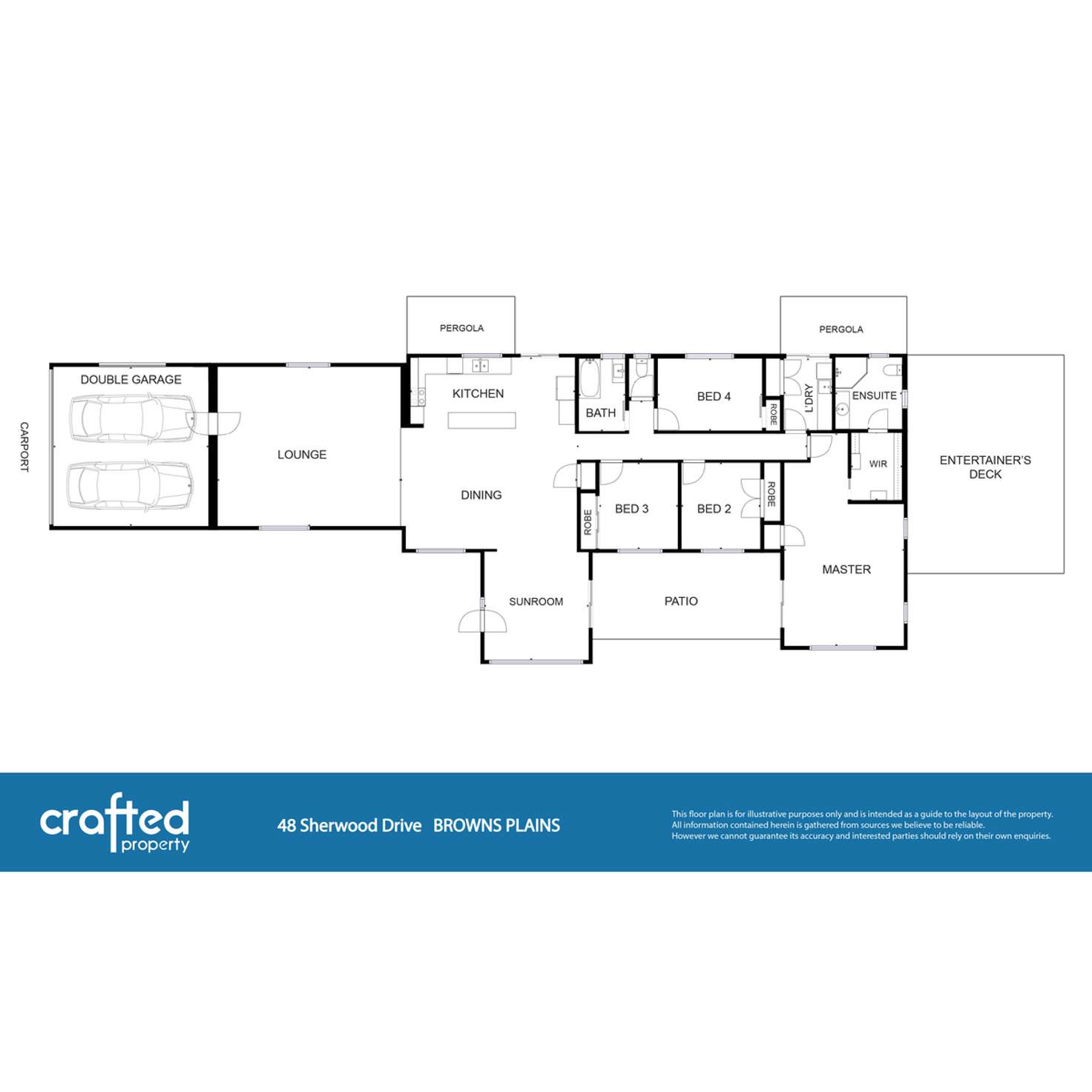 Floorplan of Homely house listing, 48 Sherwood Drive, Browns Plains QLD 4118