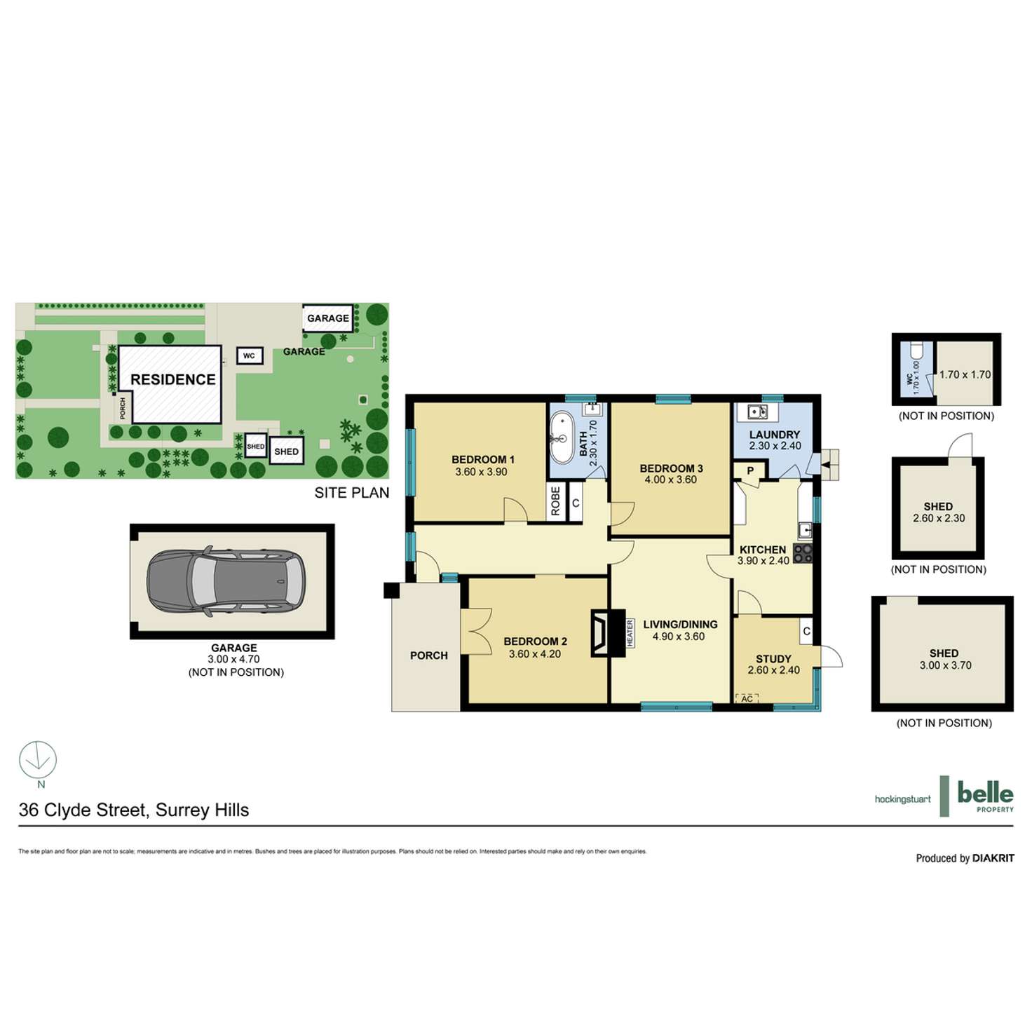 Floorplan of Homely house listing, 36 Clyde Street, Surrey Hills VIC 3127