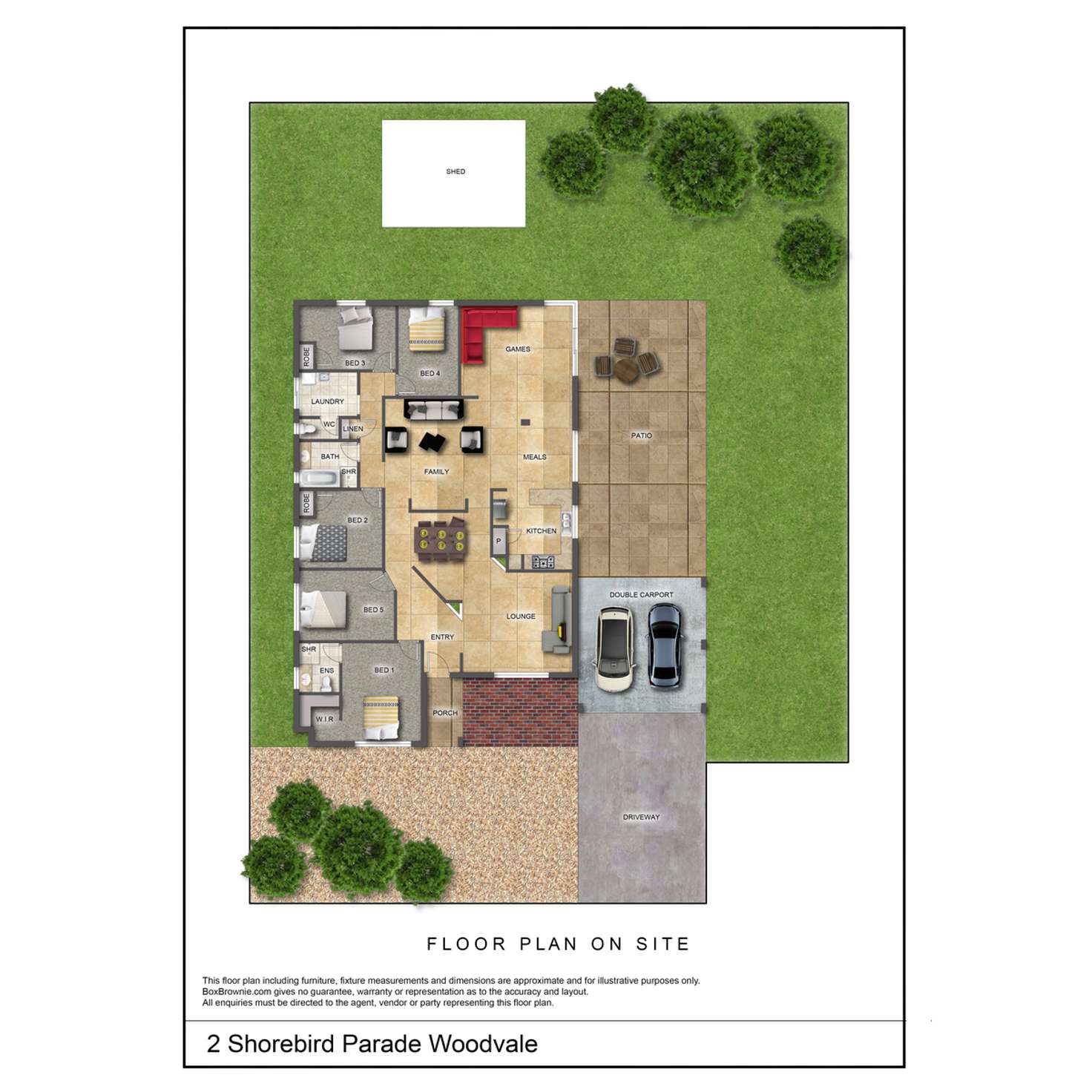 Floorplan of Homely house listing, 2 Shorebird Parade, Woodvale WA 6026