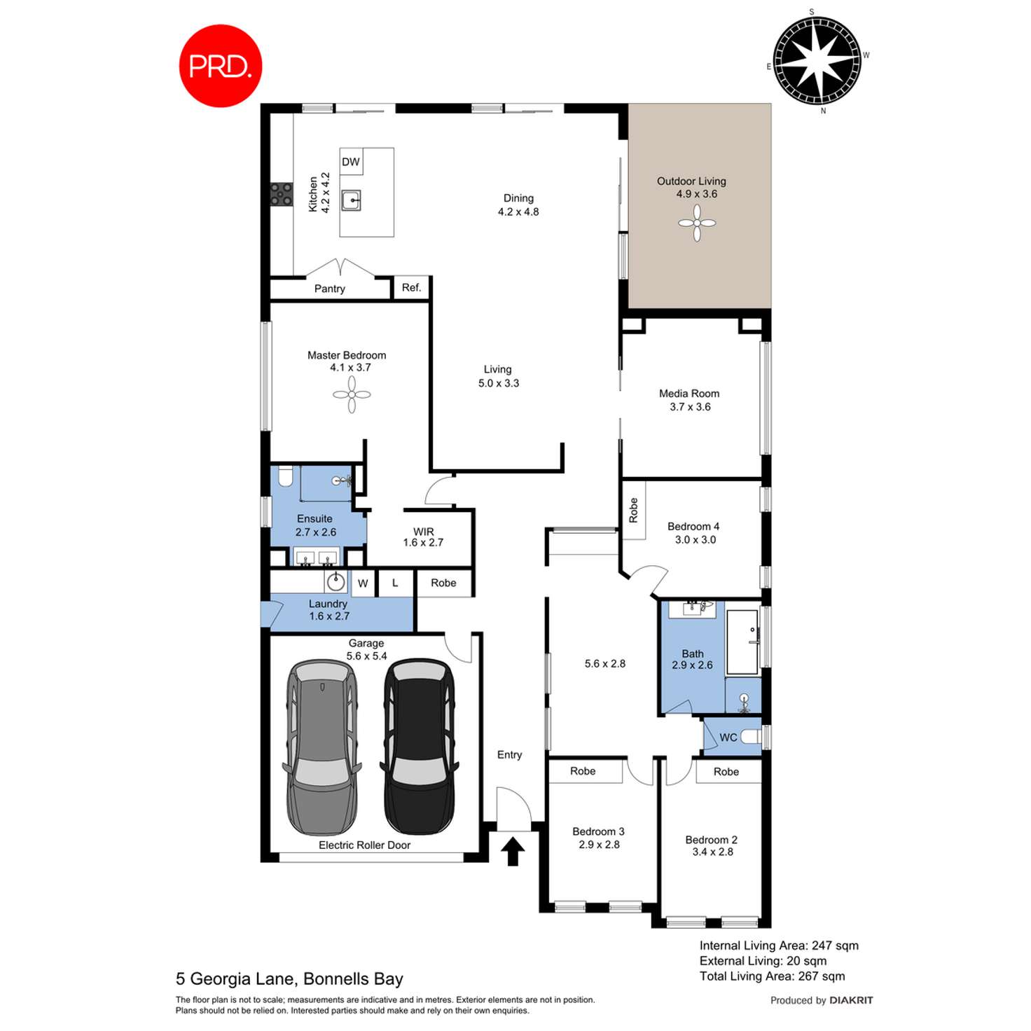 Floorplan of Homely house listing, 5 Georgia Lane, Bonnells Bay NSW 2264