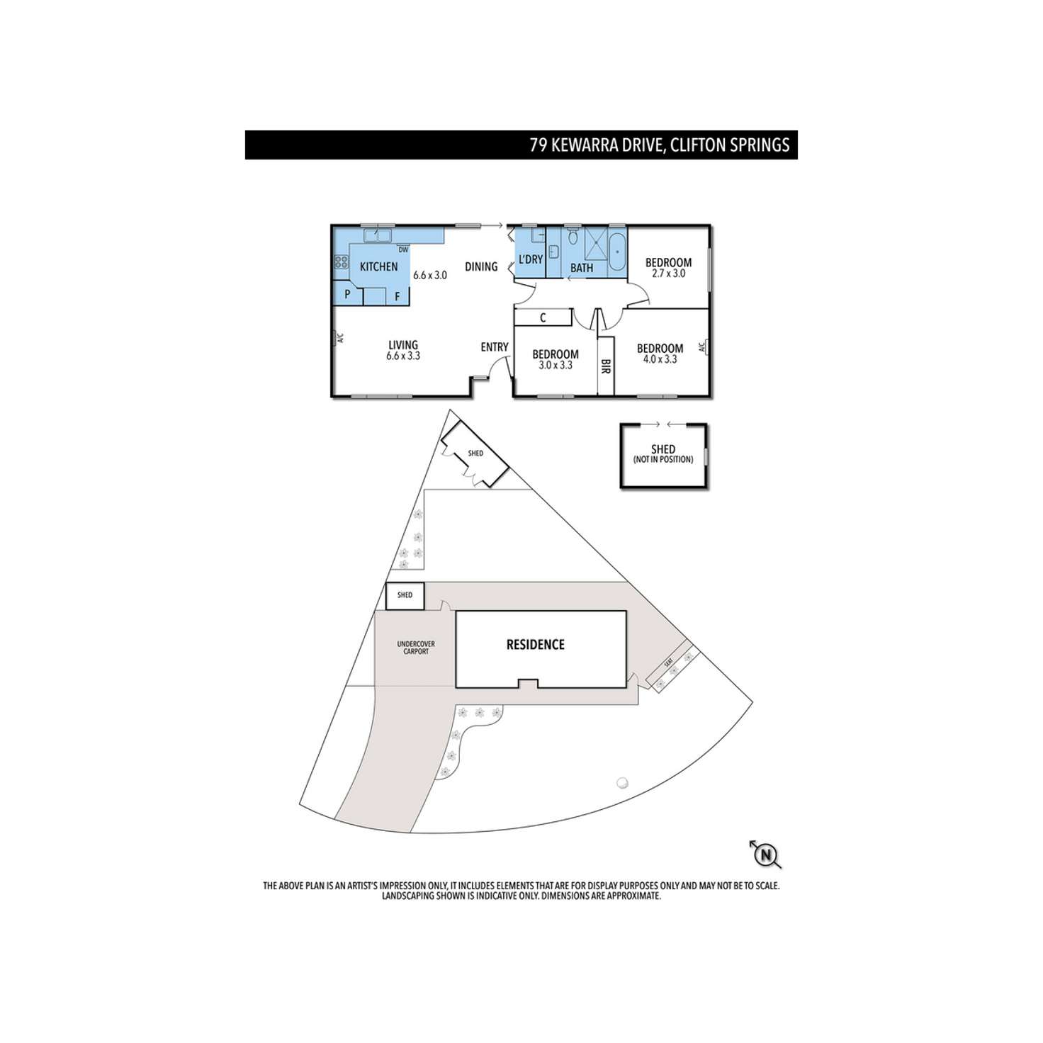 Floorplan of Homely house listing, 79 Kewarra Drive, Clifton Springs VIC 3222