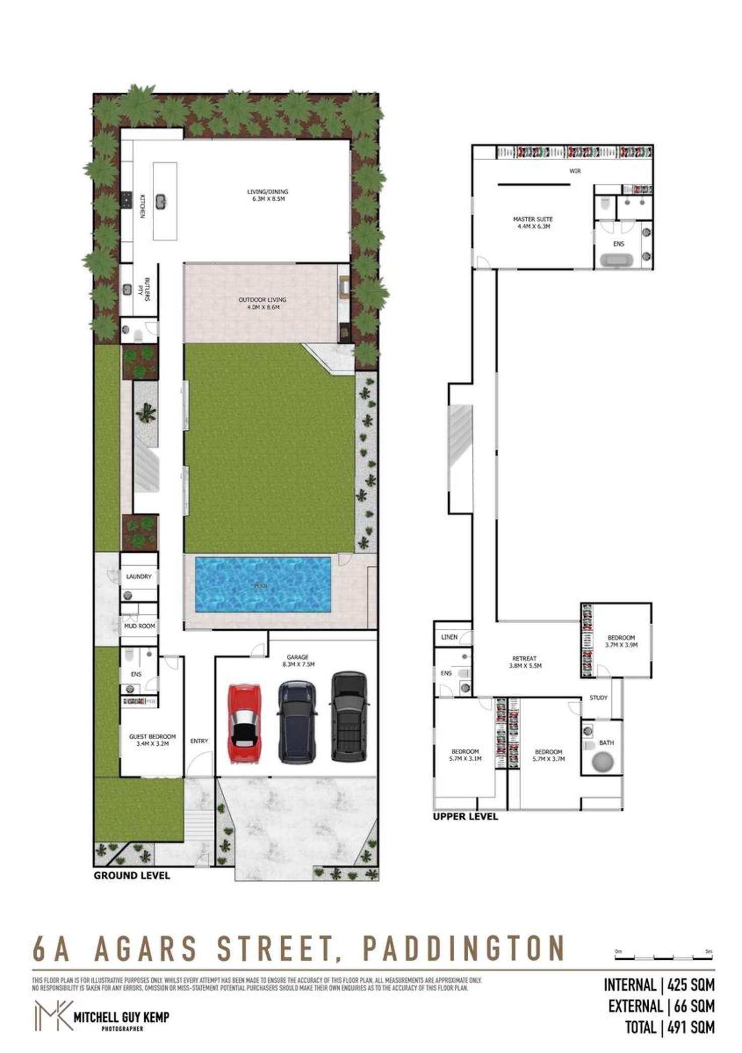 Floorplan of Homely house listing, 6A Agars Street, Paddington QLD 4064