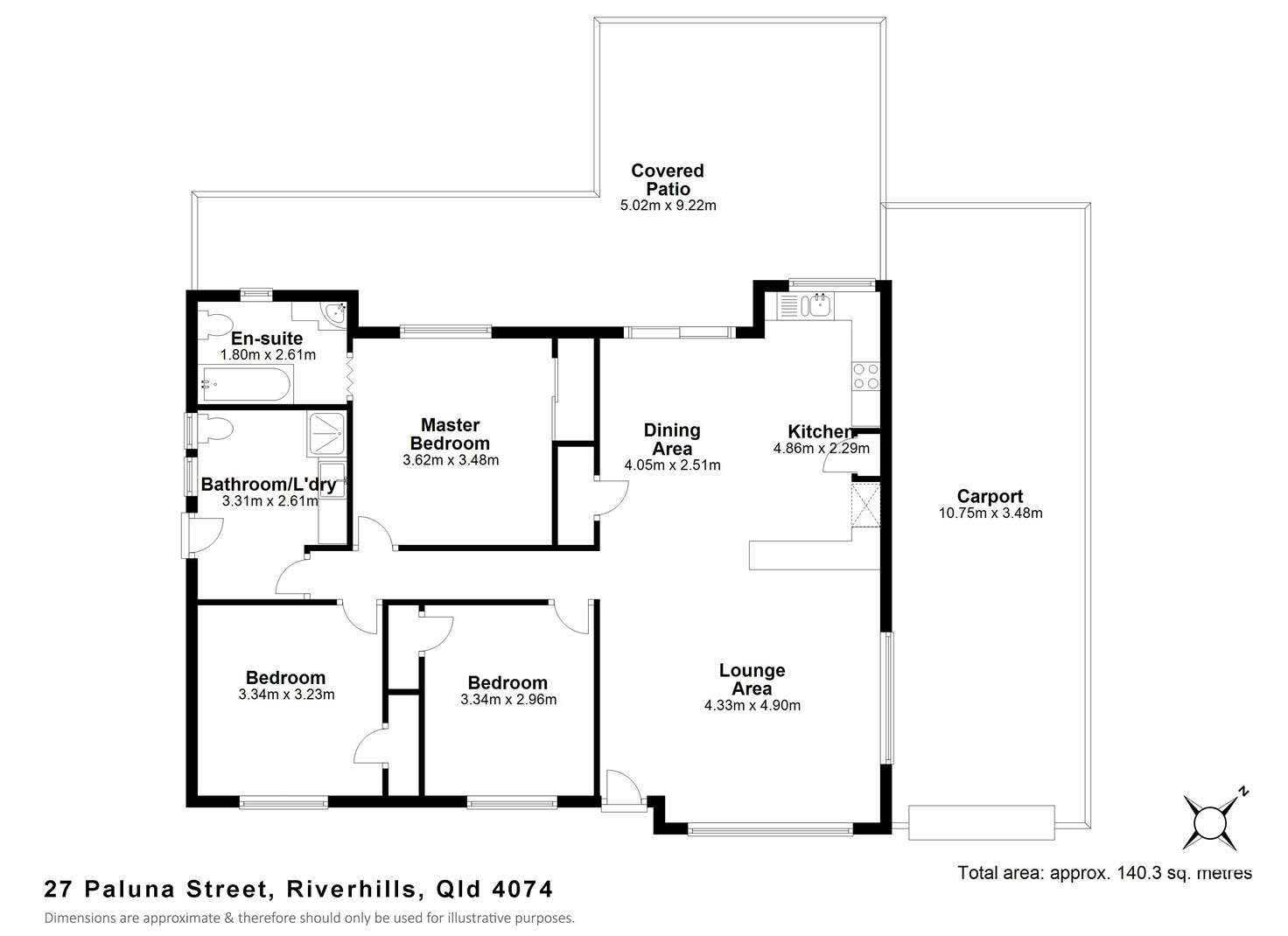 Floorplan of Homely house listing, 27 Paluna Street, Riverhills QLD 4074