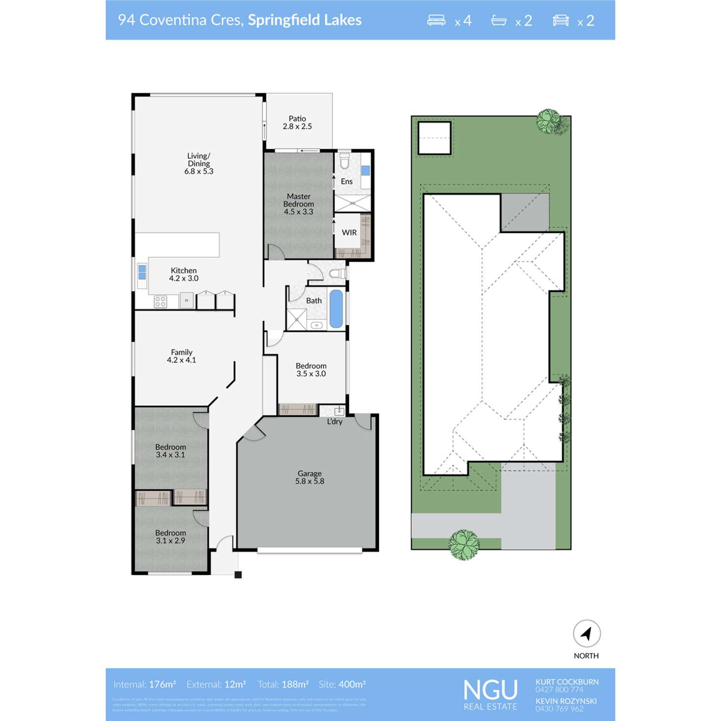 Floorplan of Homely house listing, 94 Coventina Crescent, Springfield Lakes QLD 4300